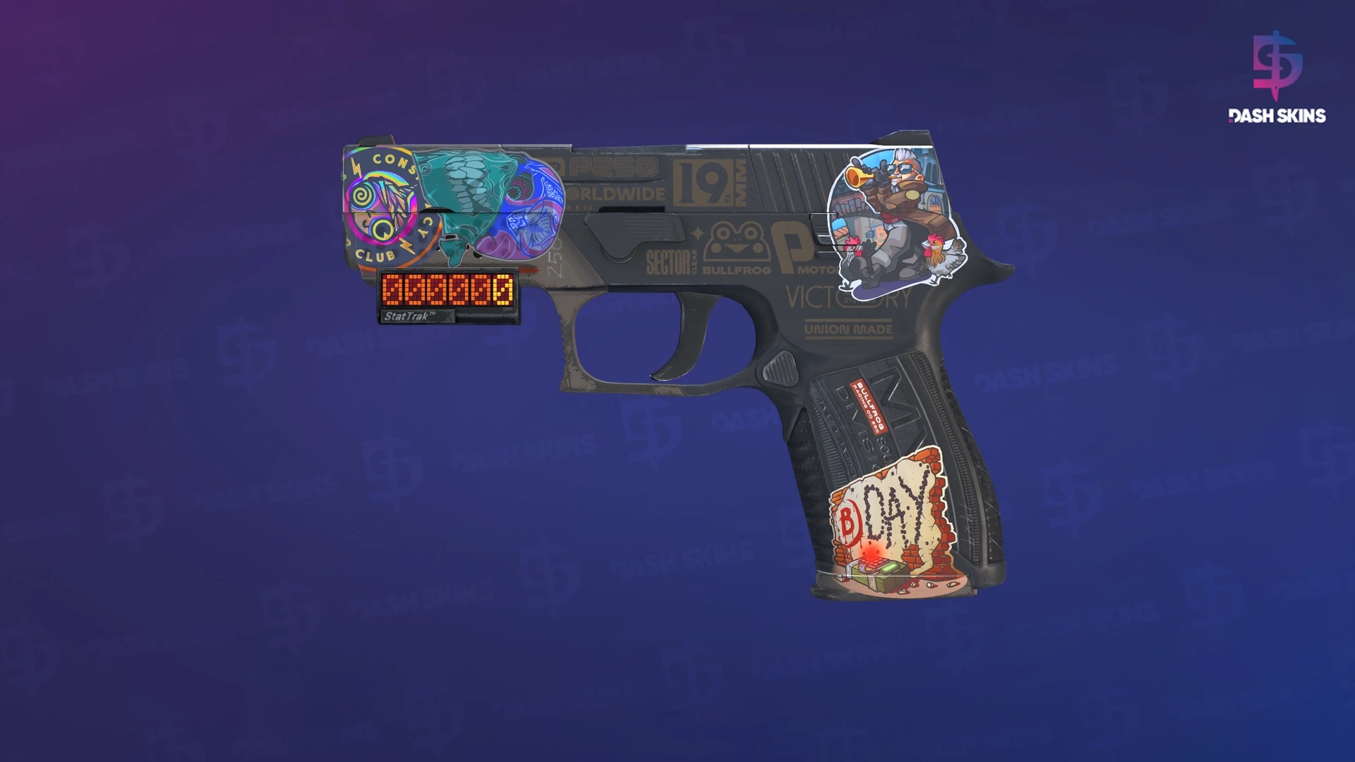 StatTrak™ P250 | Bullfrog (Field-Tested) Screenshot Playside
