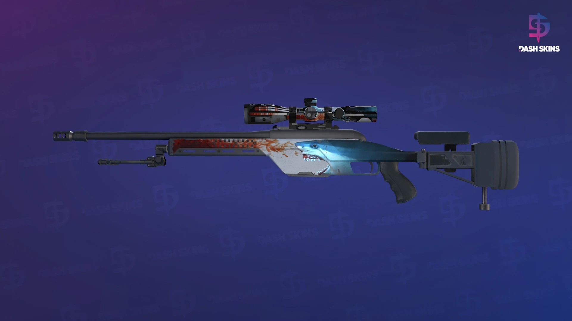 SSG 08 | Blood in the Water (Field-Tested) Screenshot Playside