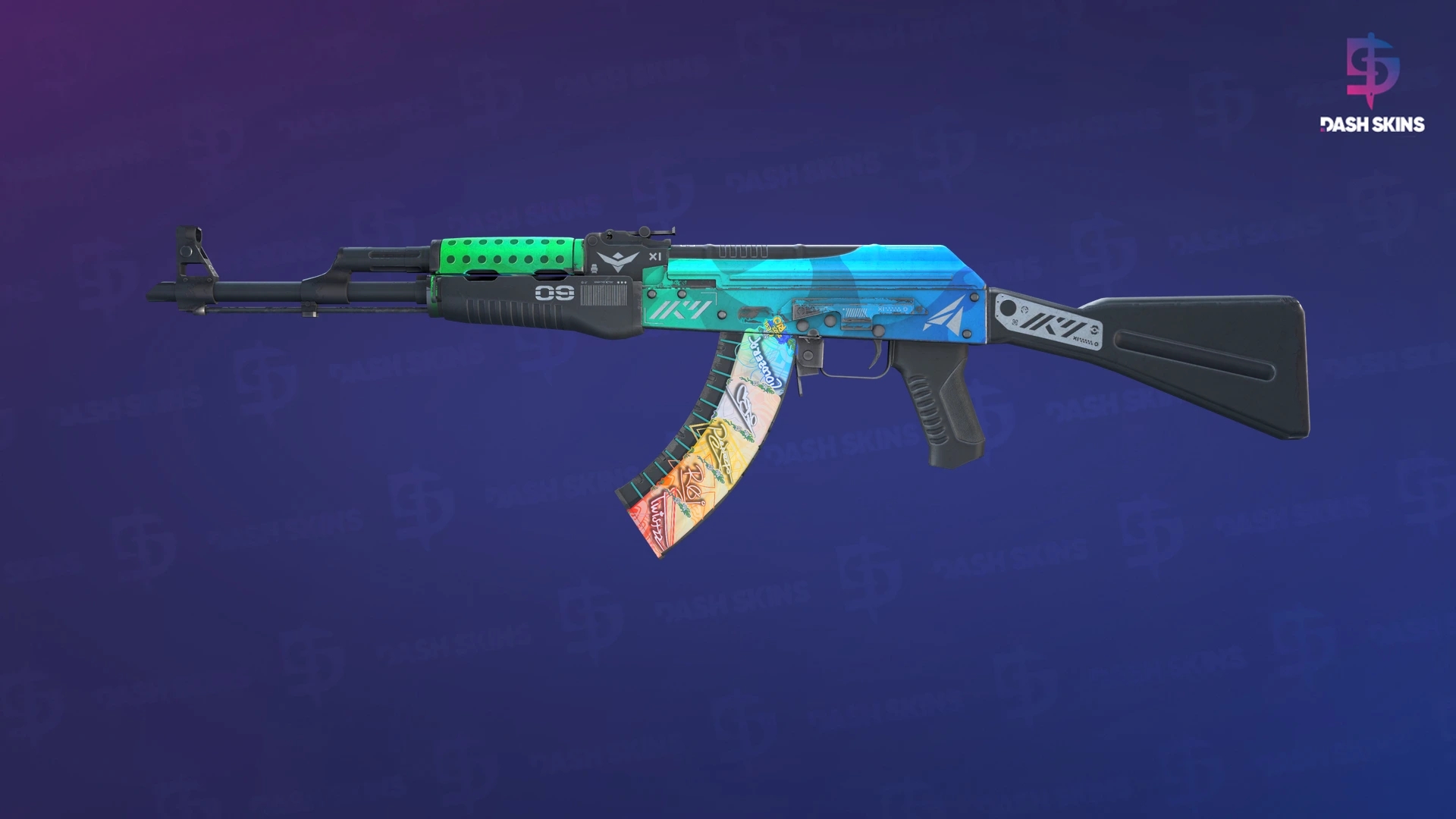 AK-47 | Ice Coaled (Field-Tested) Screenshot Playside