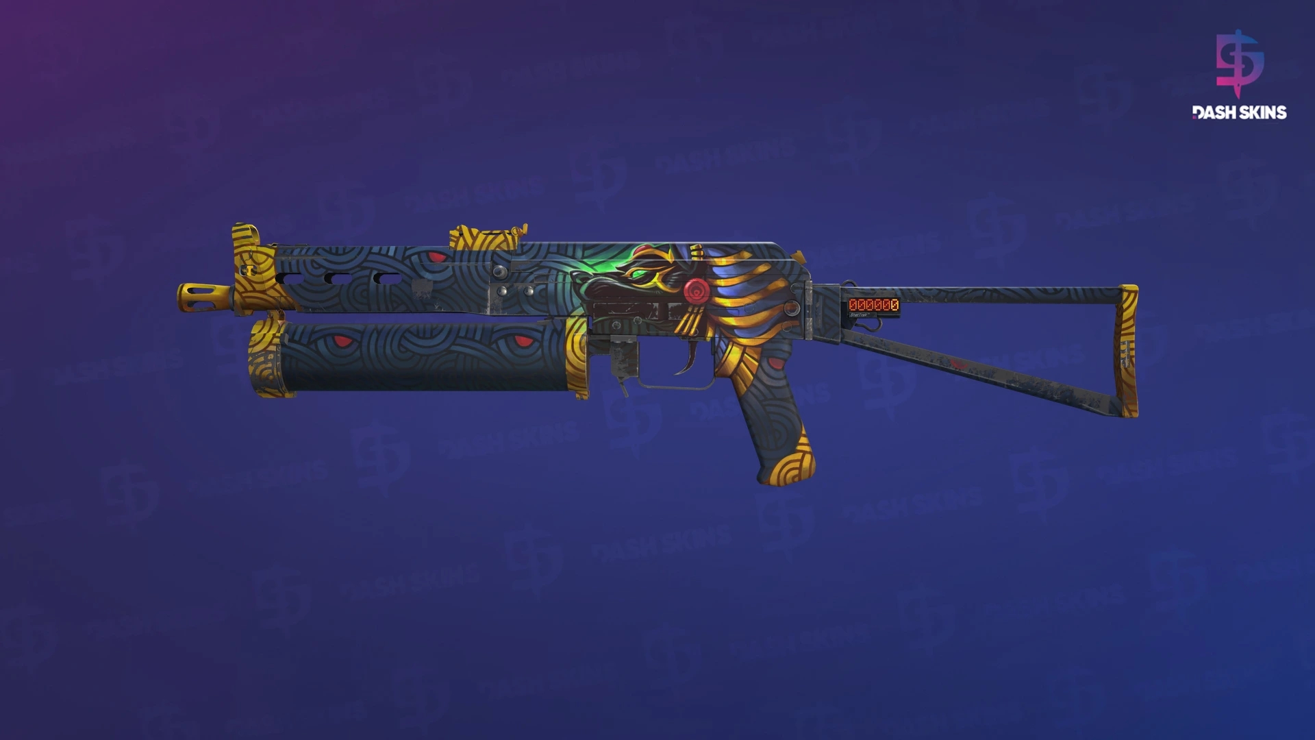 StatTrak™ PP-Bizon | Judgement of Anubis (Field-Tested) Screenshot Playside