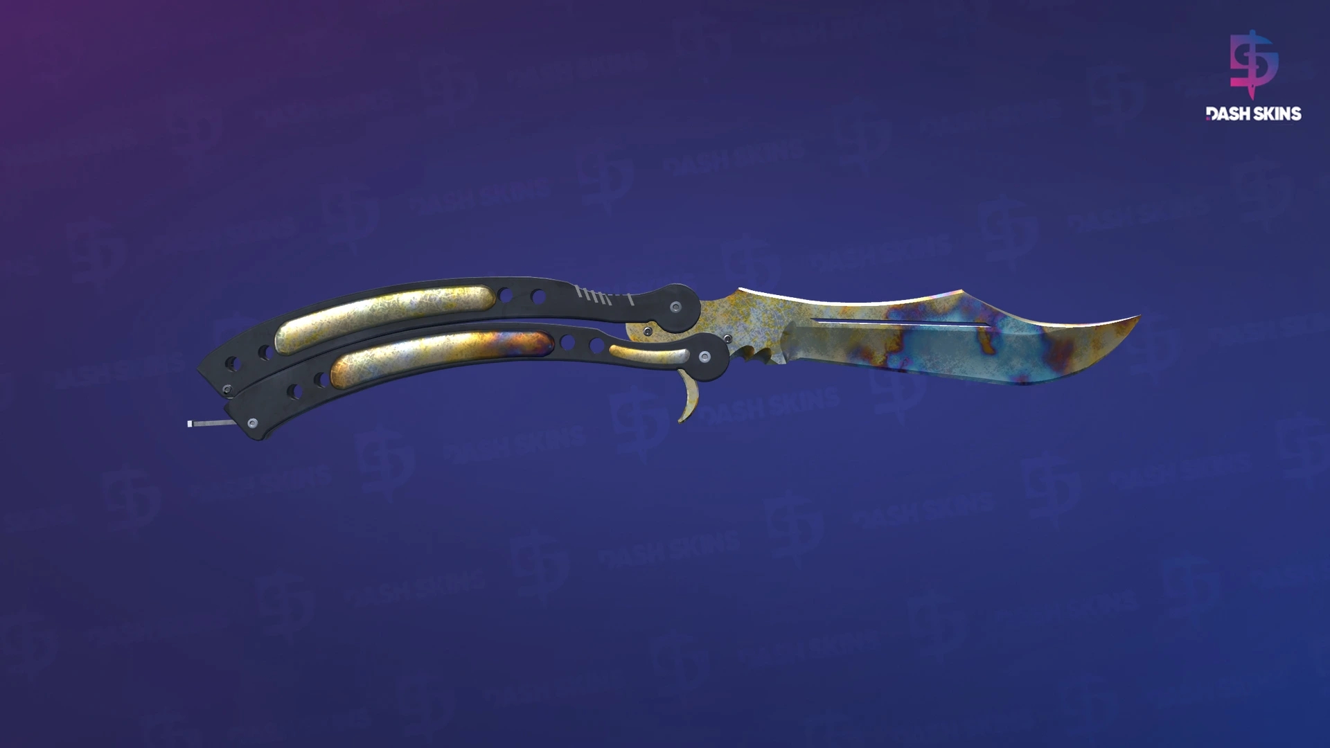 ★ Butterfly Knife | Case Hardened (Well-Worn) Screenshot Playside
