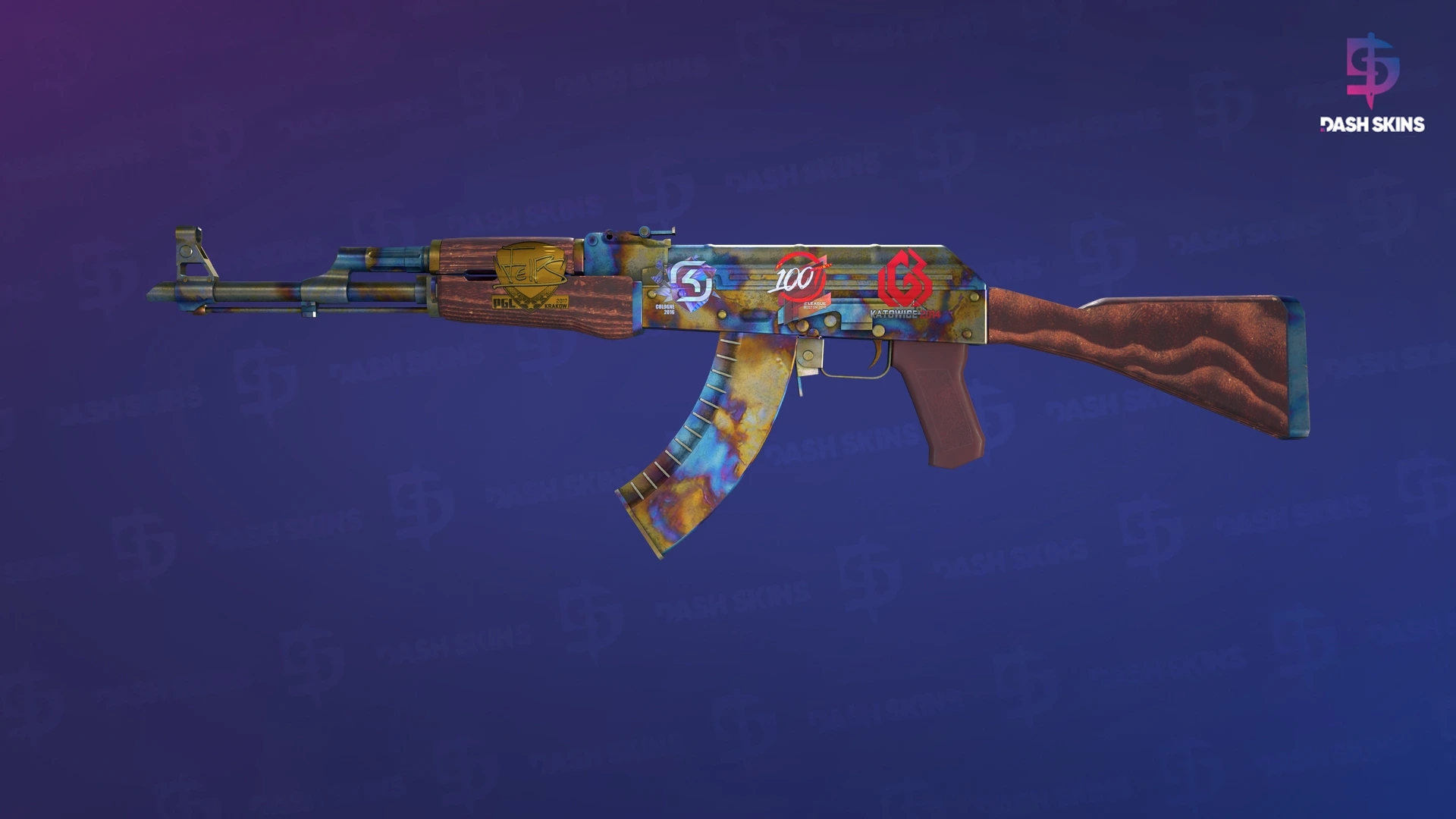 AK-47 | Case Hardened (Well-Worn) Screenshot Playside