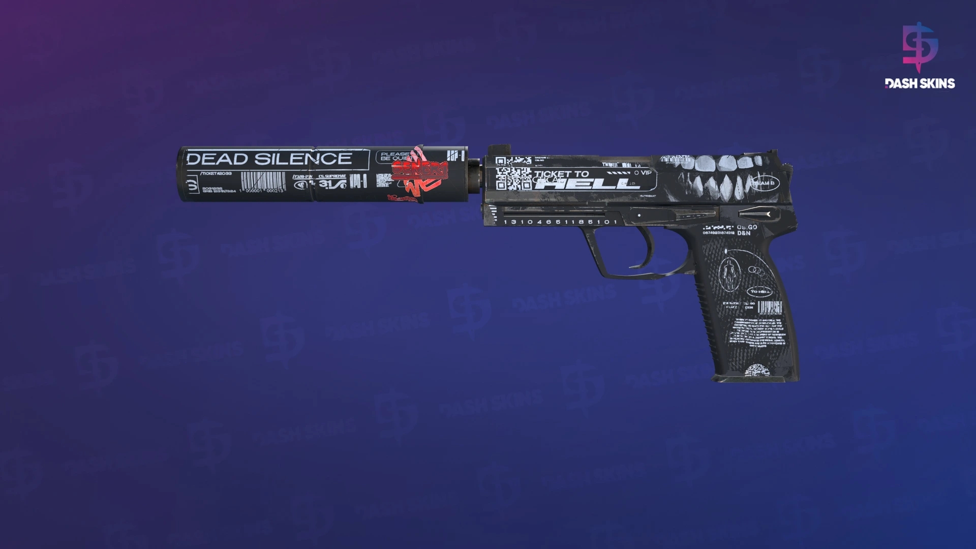 USP-S | Ticket to Hell (Field-Tested) Screenshot Playside