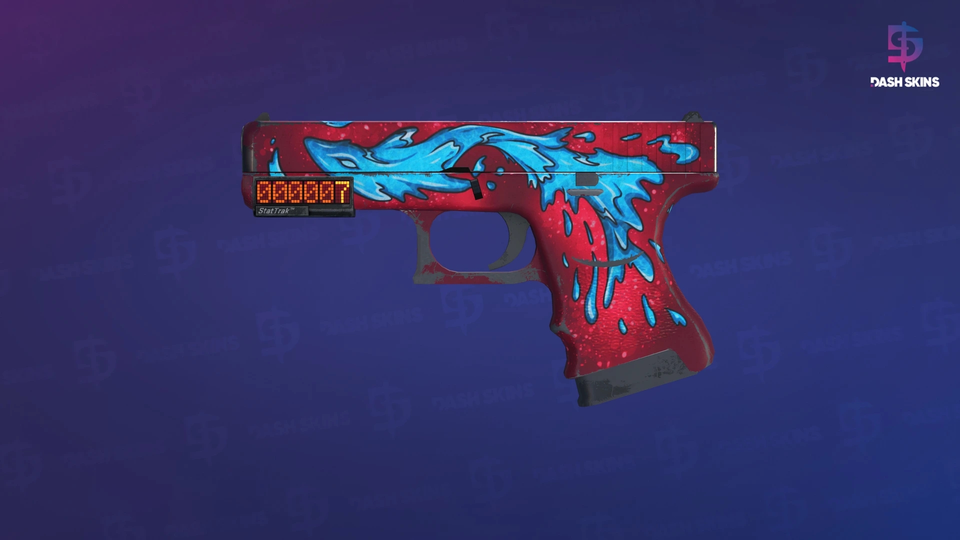 StatTrak™ Glock-18 | Water Elemental (Field-Tested) Screenshot Playside