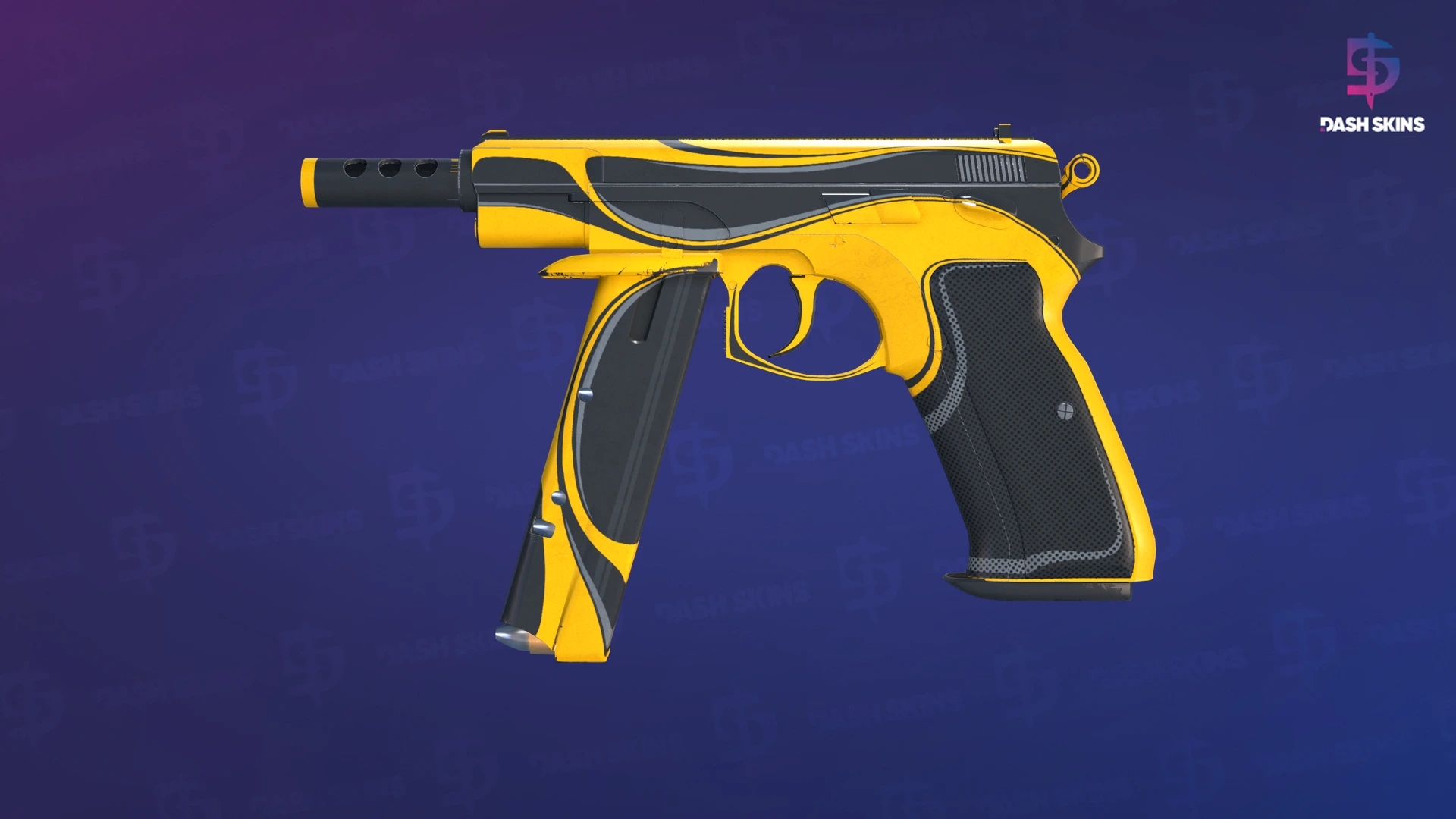 CZ75-Auto | Yellow Jacket (Minimal Wear) Screenshot Playside
