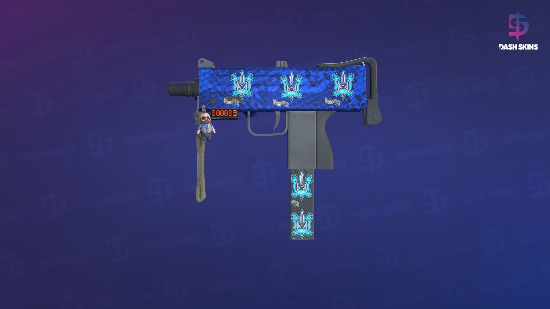StatTrak™ MAC-10 | Lapis Gator (Field-Tested) Screenshot Playside