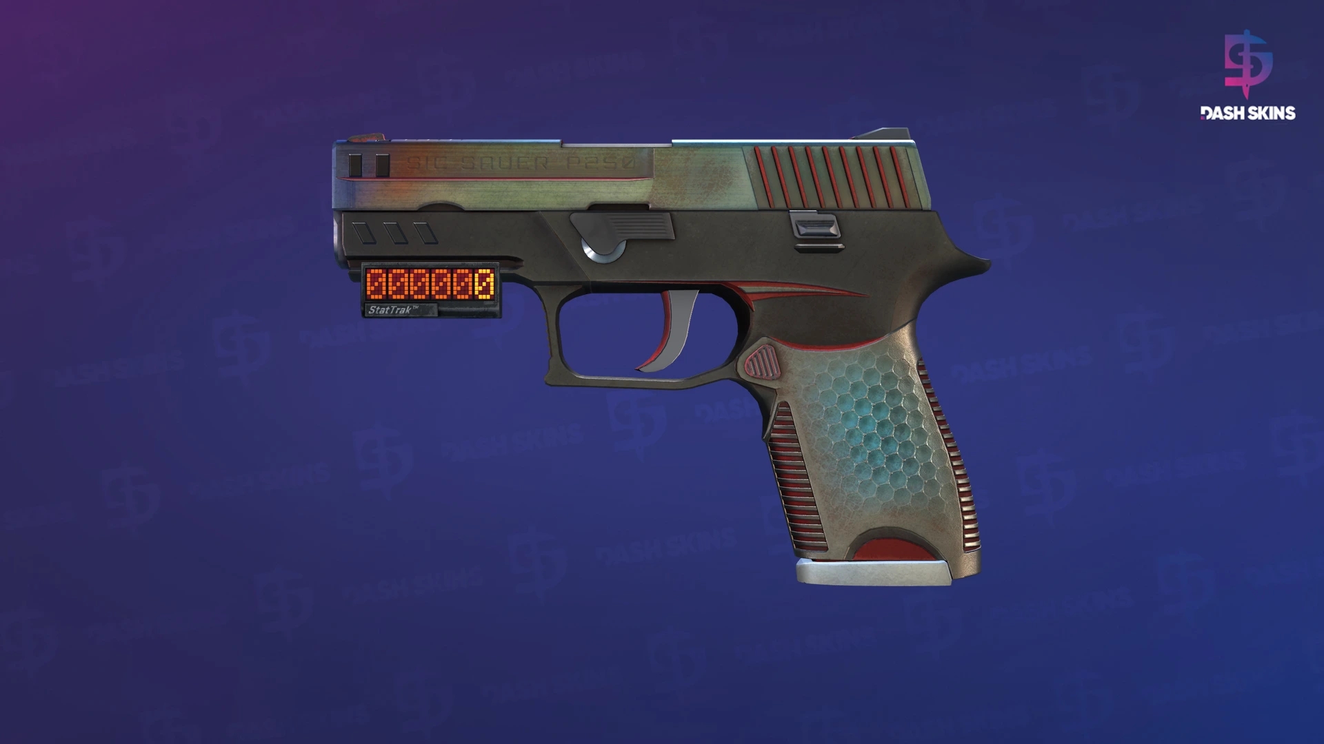 StatTrak™ P250 | Cyber Shell (Well-Worn) Screenshot Playside