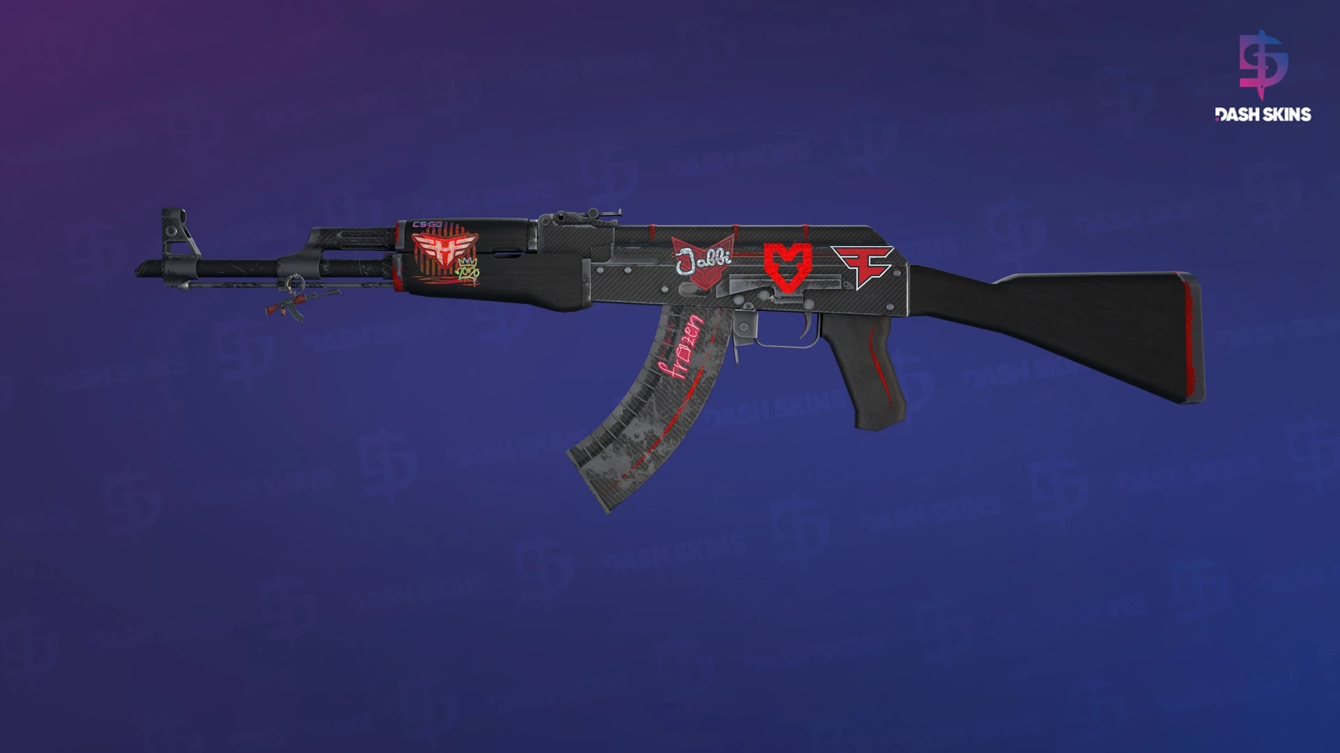 AK-47 | Redline (Well-Worn) Screenshot Playside