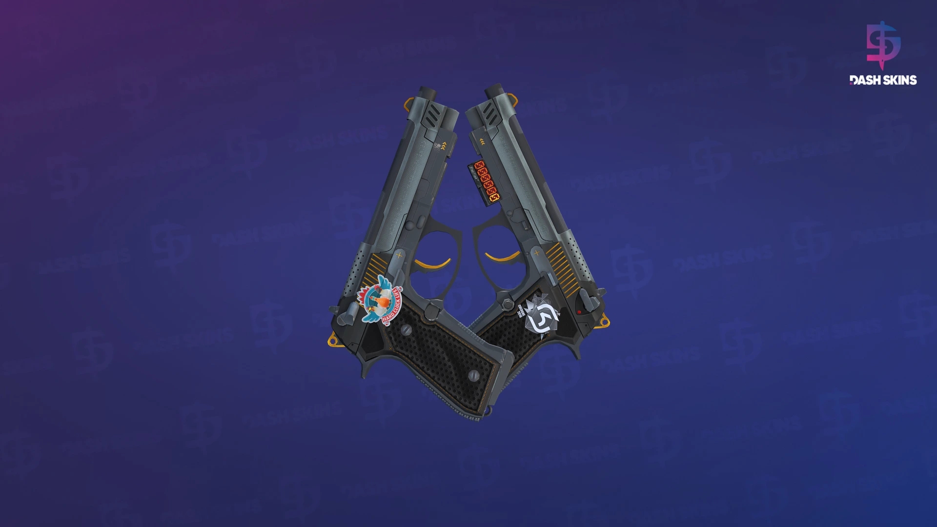 StatTrak™ Dual Berettas | Ventilators (Minimal Wear) Screenshot Playside