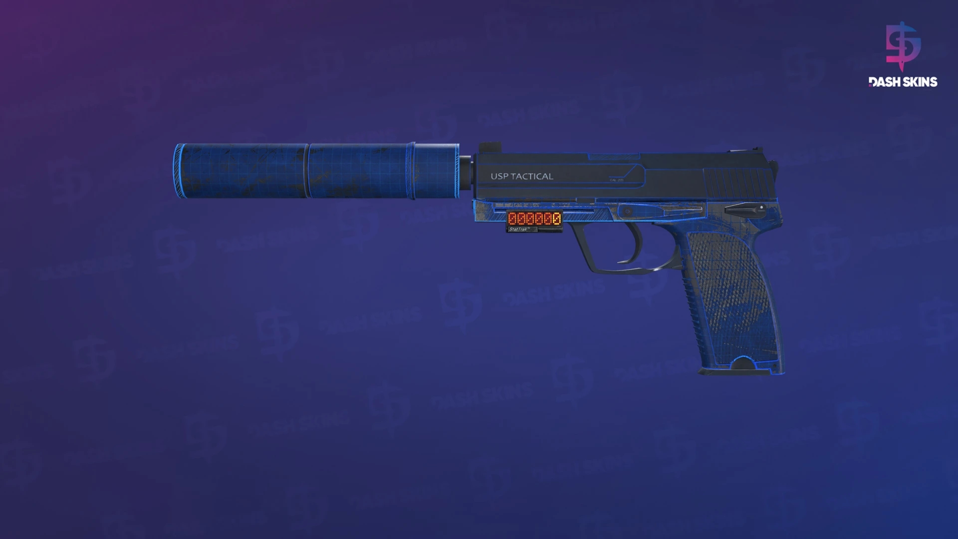 StatTrak™ USP-S | Blueprint (Battle-Scarred) Screenshot Playside