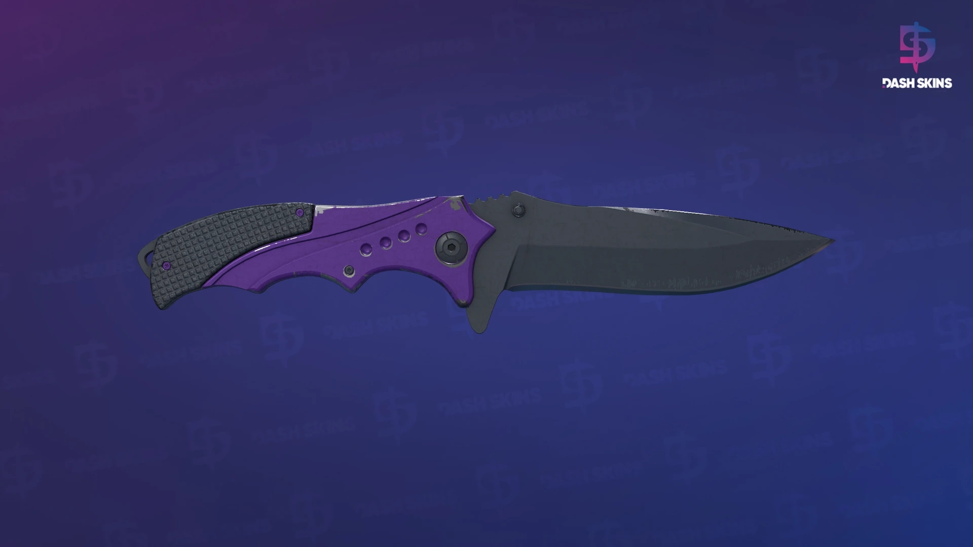 ★ Nomad Knife | Ultraviolet (Well-Worn) Screenshot Playside