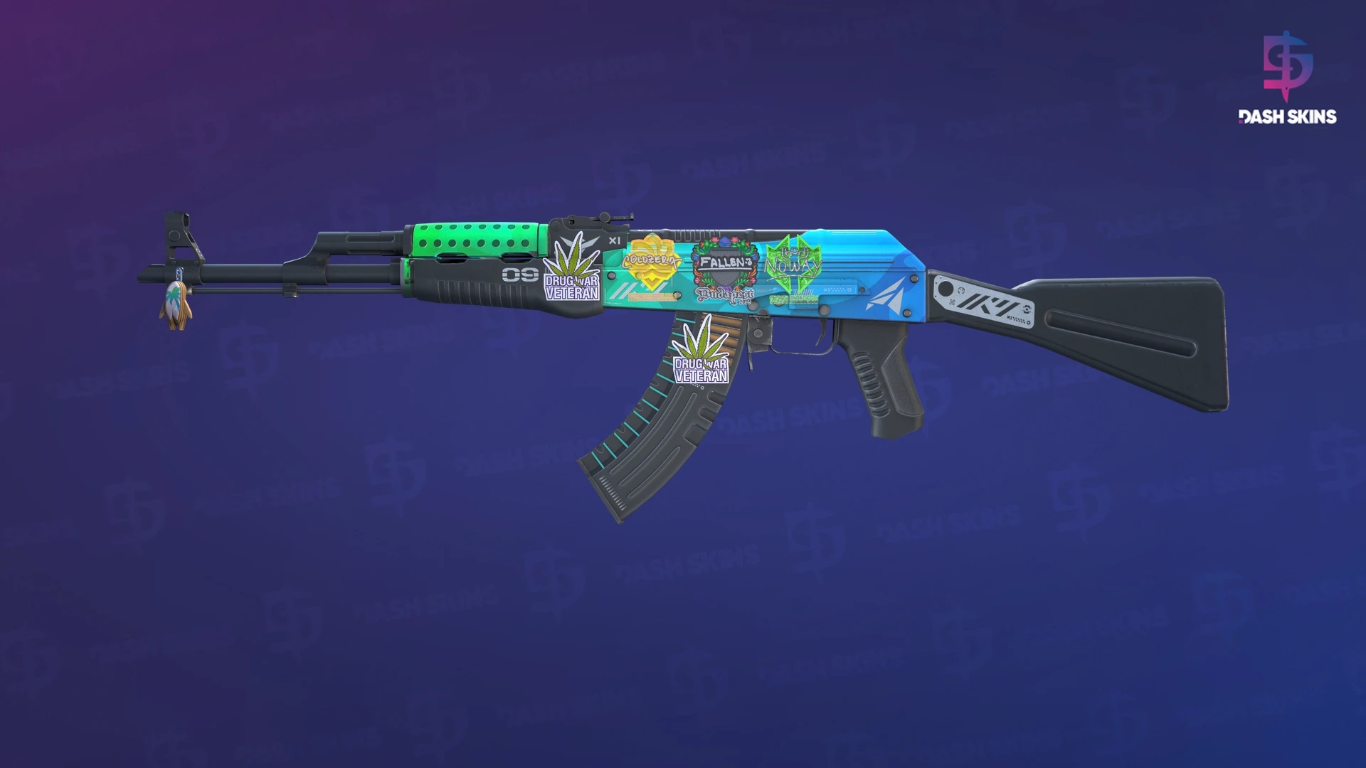 AK-47 | Ice Coaled (Minimal Wear) Screenshot Playside