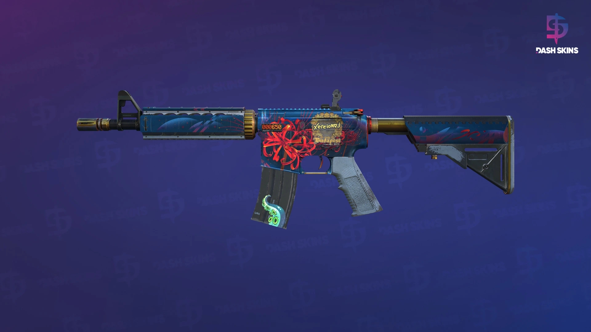StatTrak™ M4A4 | Spider Lily (Field-Tested) Screenshot Playside