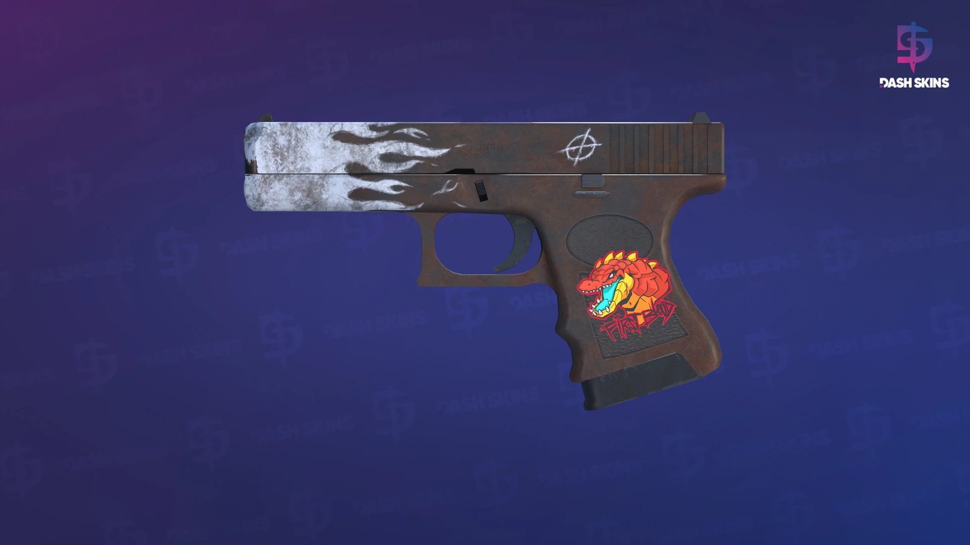 Glock-18 | Oxide Blaze (Minimal Wear) Screenshot Playside
