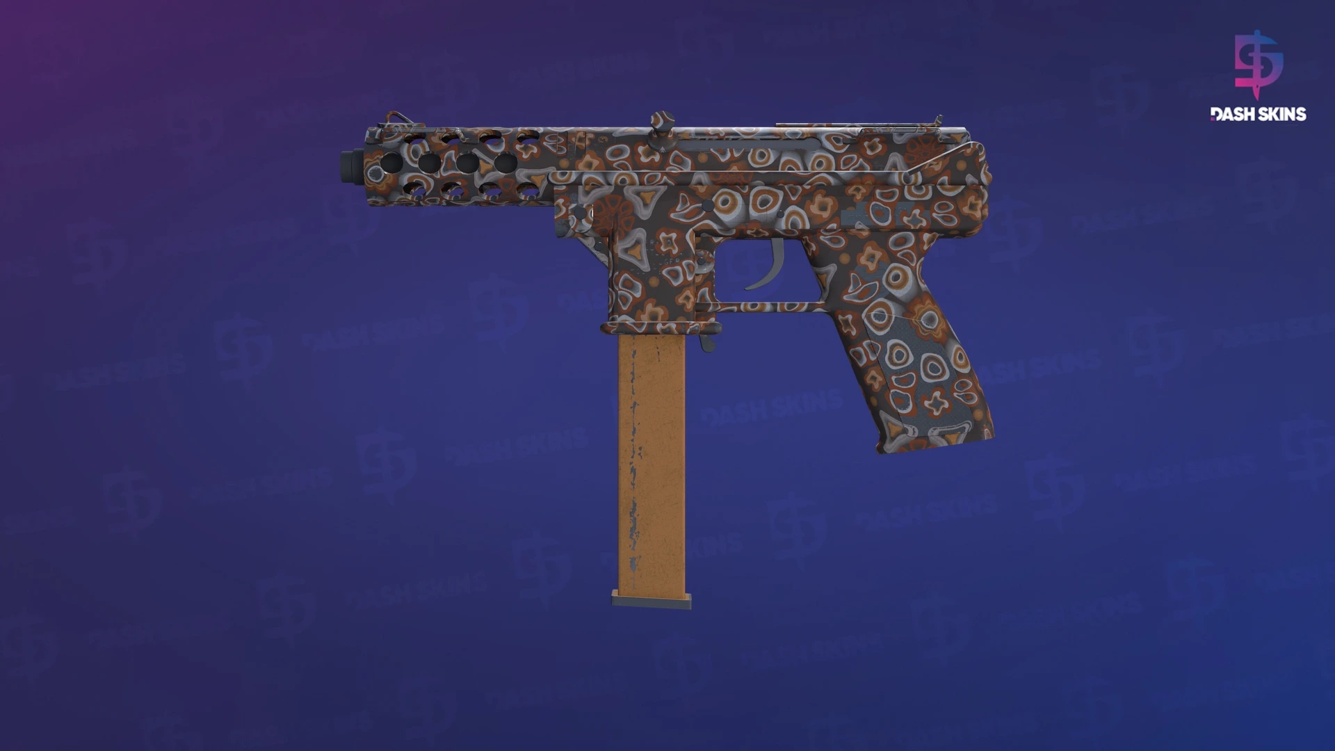 Tec-9 | Orange Murano (Well-Worn) Screenshot Playside