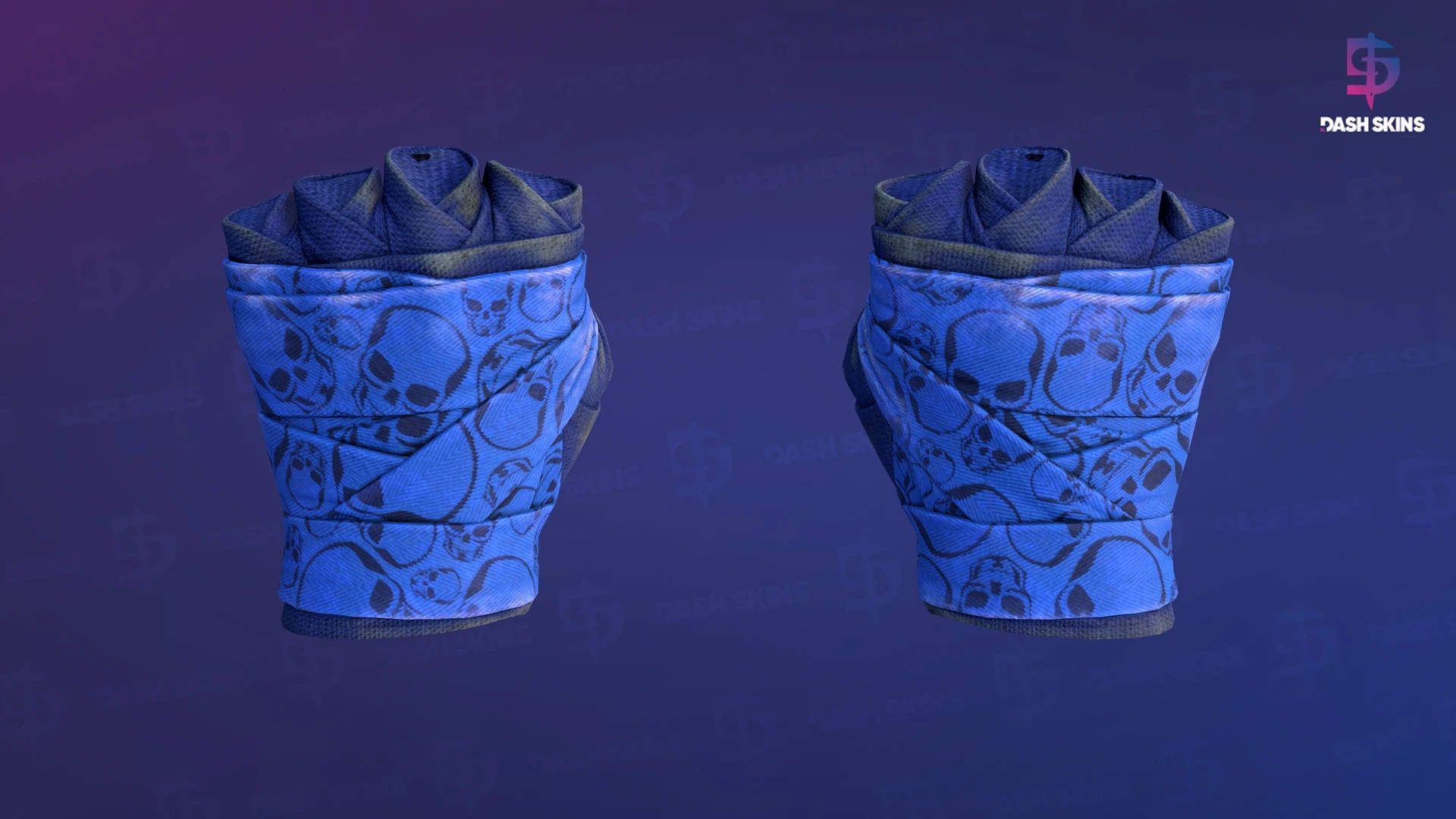 ★ Hand Wraps | Cobalt Skulls (Battle-Scarred) Screenshot Playside