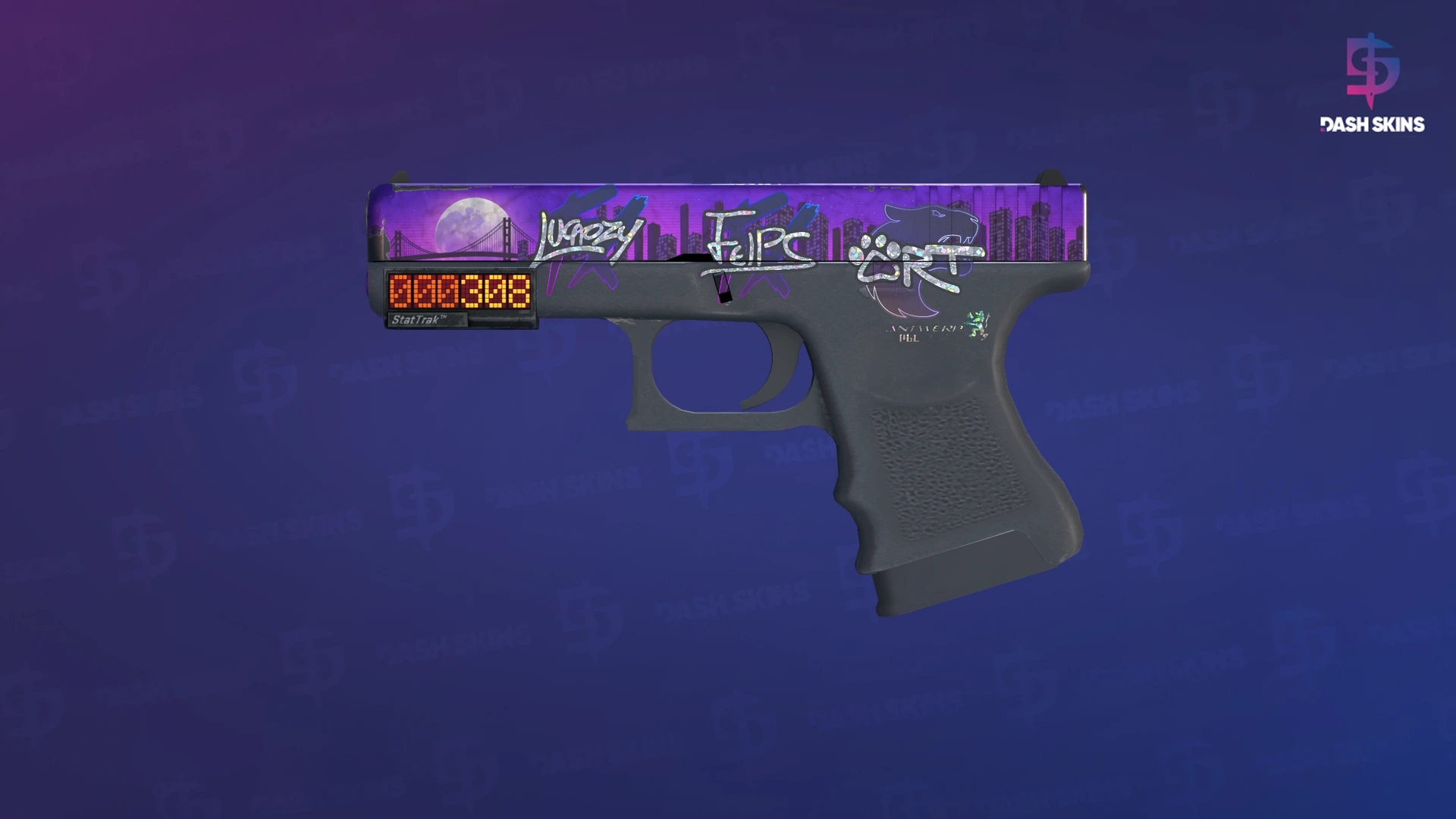 StatTrak™ Glock-18 | Moonrise (Field-Tested) Screenshot Playside