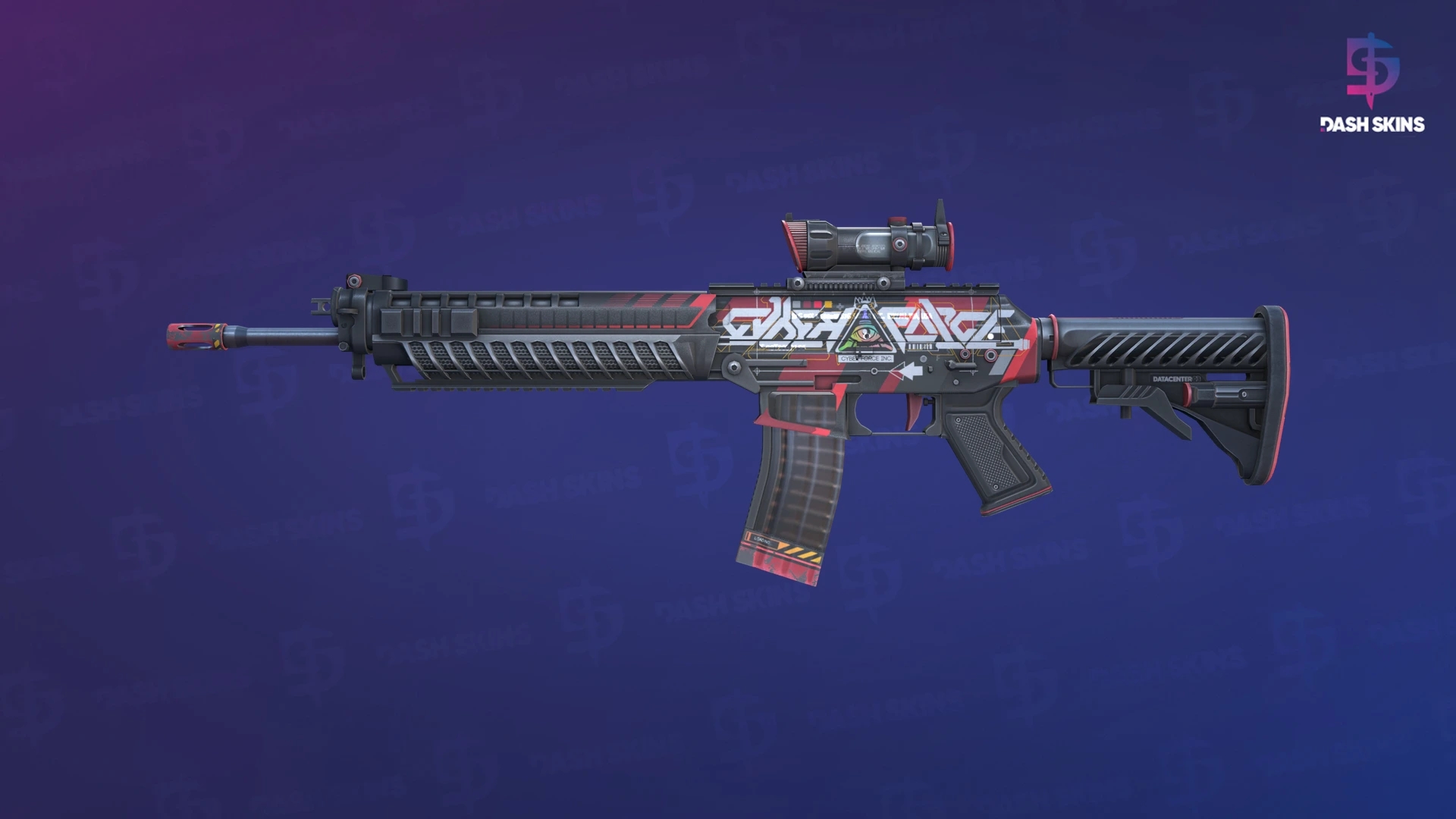 SG 553 | Cyberforce (Minimal Wear) Screenshot Playside