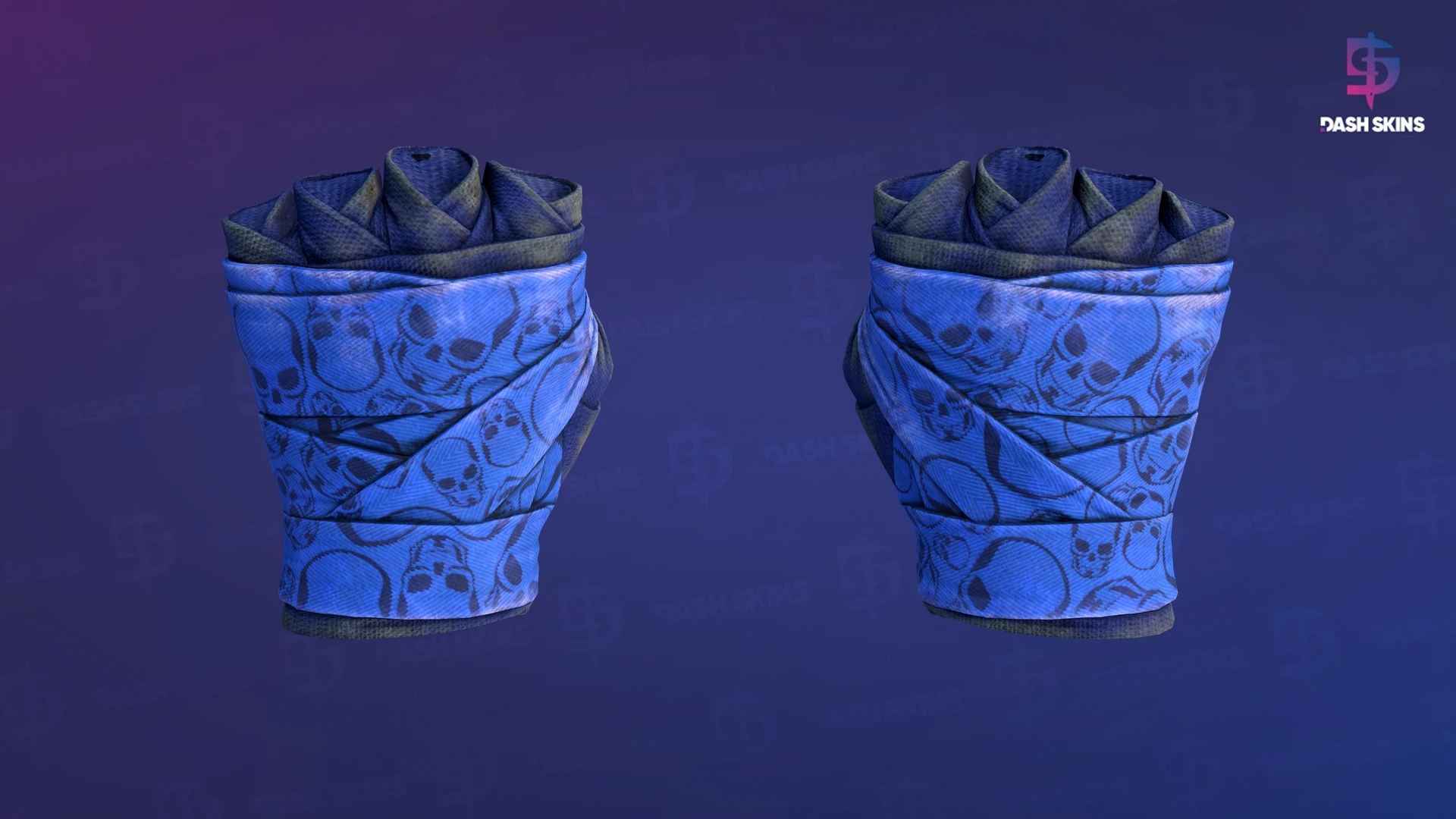 ★ Hand Wraps | Cobalt Skulls (Battle-Scarred) Screenshot Playside