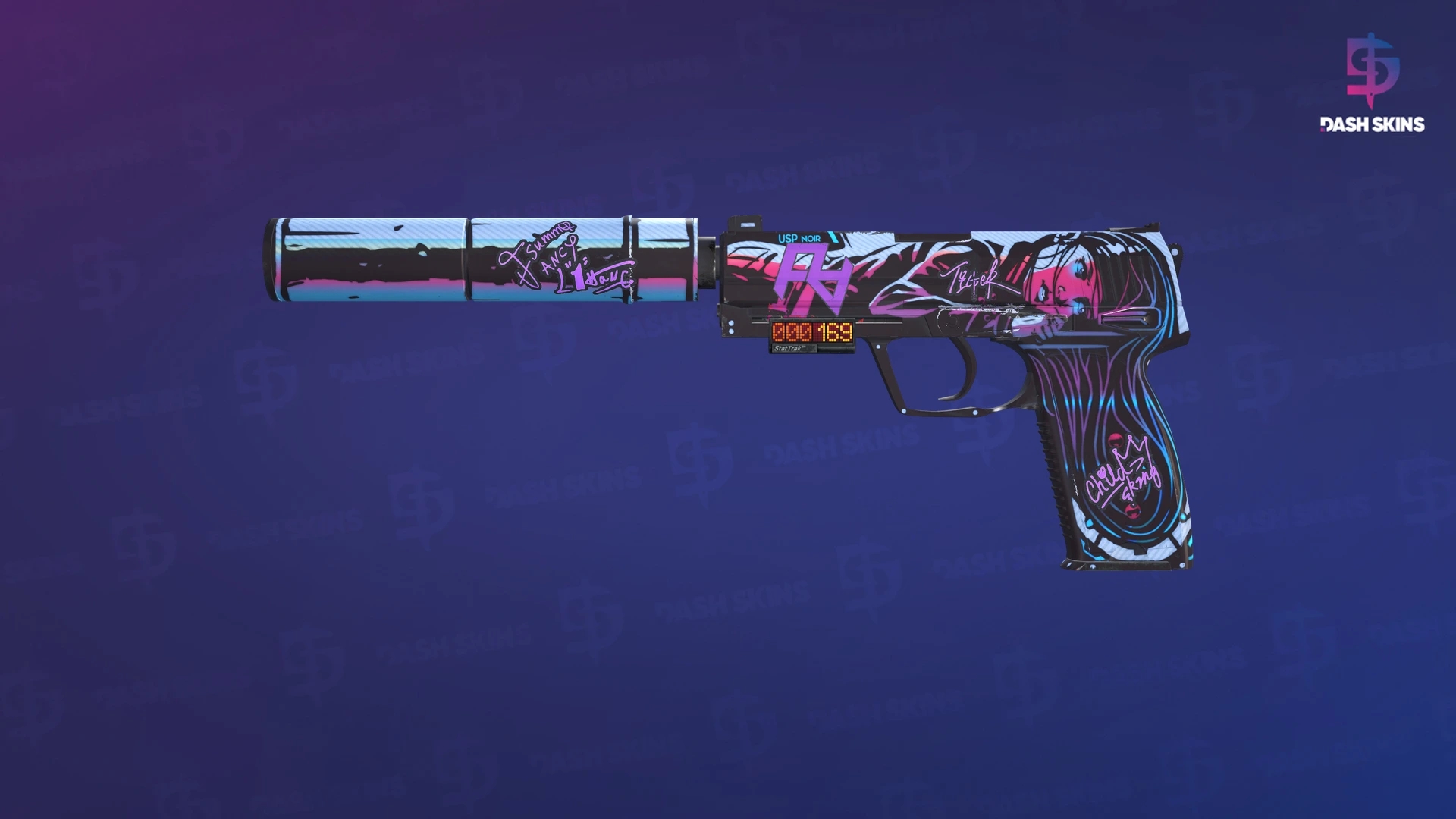 StatTrak™ USP-S | Neo-Noir (Minimal Wear) Screenshot Playside