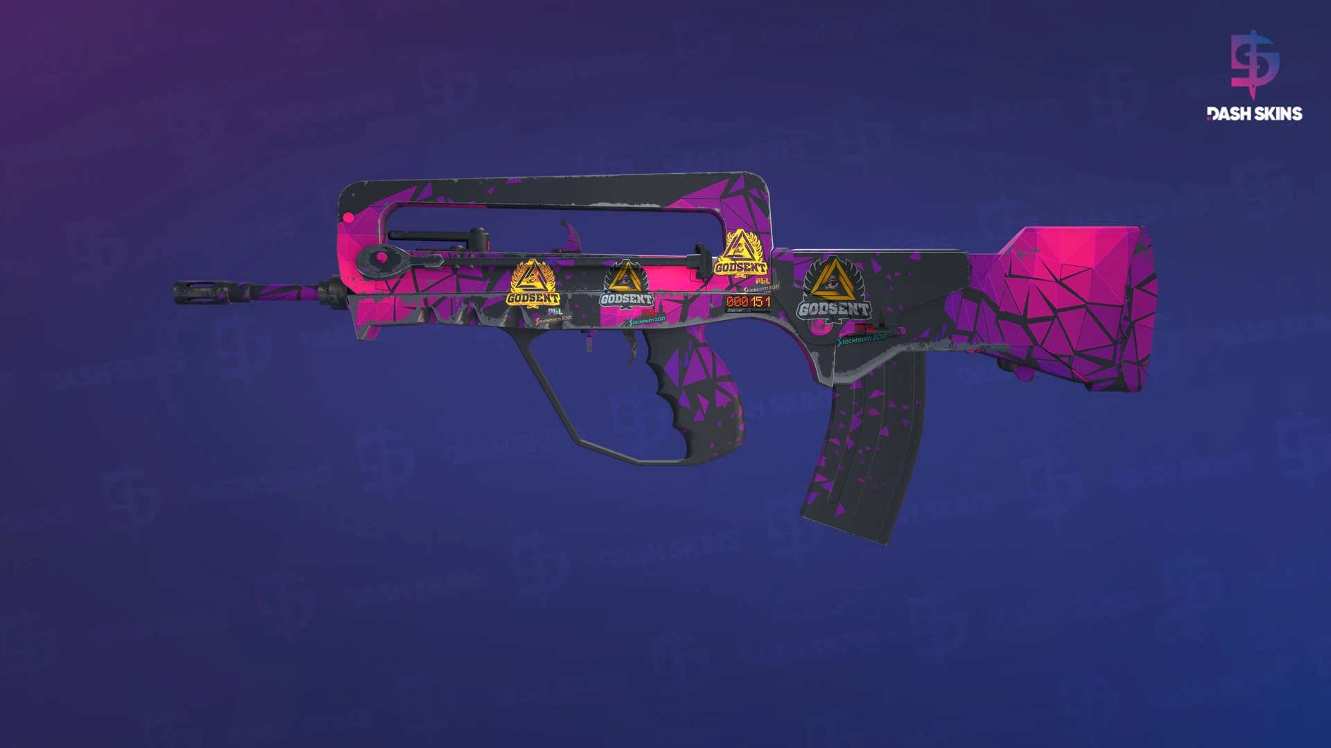 StatTrak™ FAMAS | Pulse (Minimal Wear) Screenshot Playside