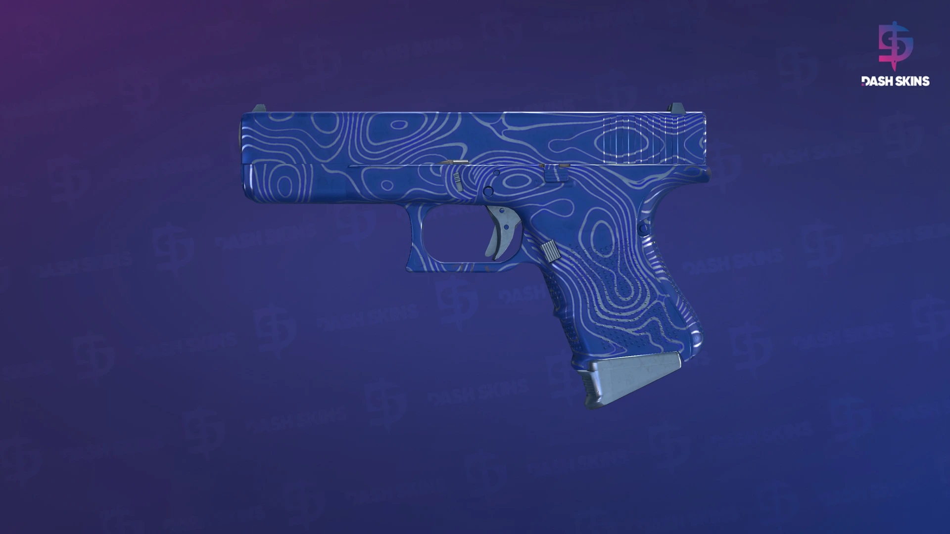 Glock-18 | Ocean Topo (Minimal Wear) Screenshot Playside
