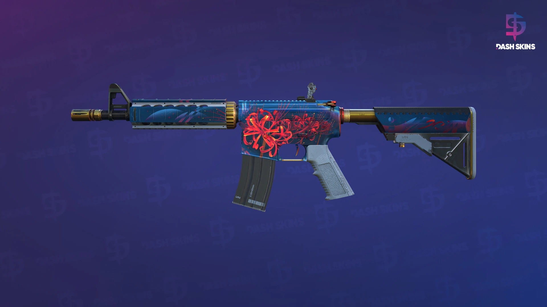 M4A4 | Spider Lily (Minimal Wear) Screenshot Playside