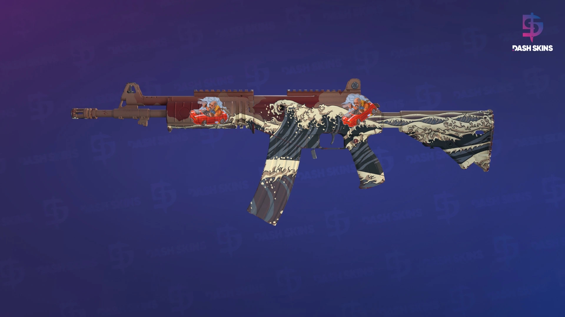 Galil AR | Crimson Tsunami (Factory New) Screenshot Playside