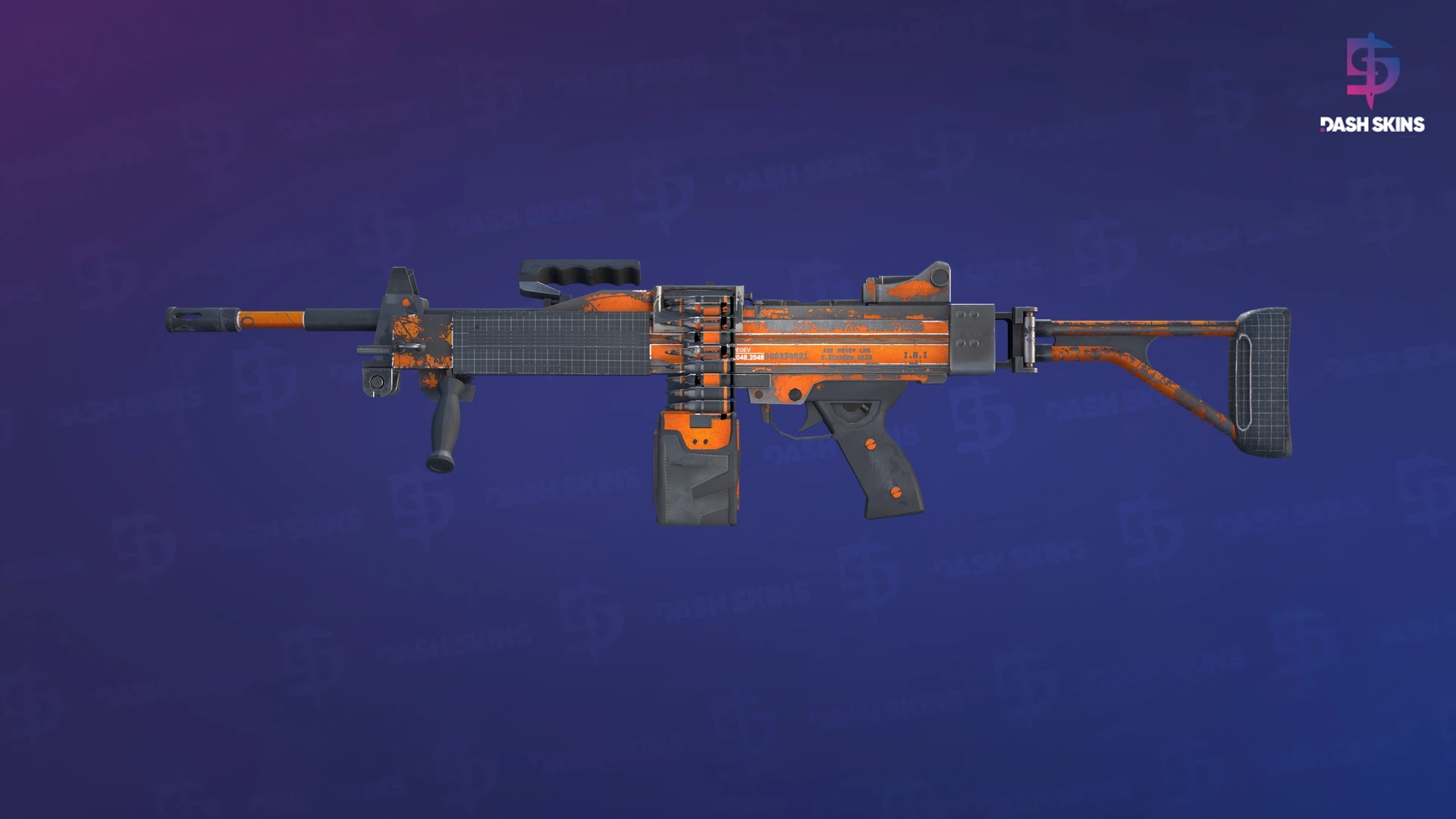 Negev | dev_texture (Well-Worn) Screenshot Playside