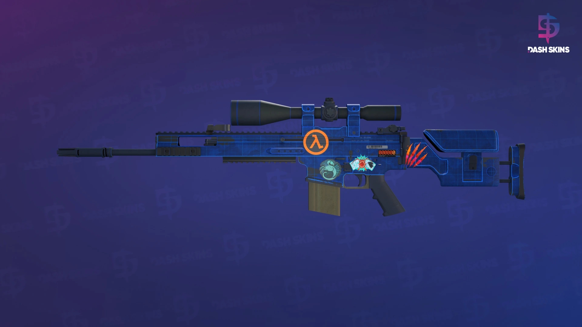 StatTrak™ SCAR-20 | Blueprint (Field-Tested) Screenshot Playside