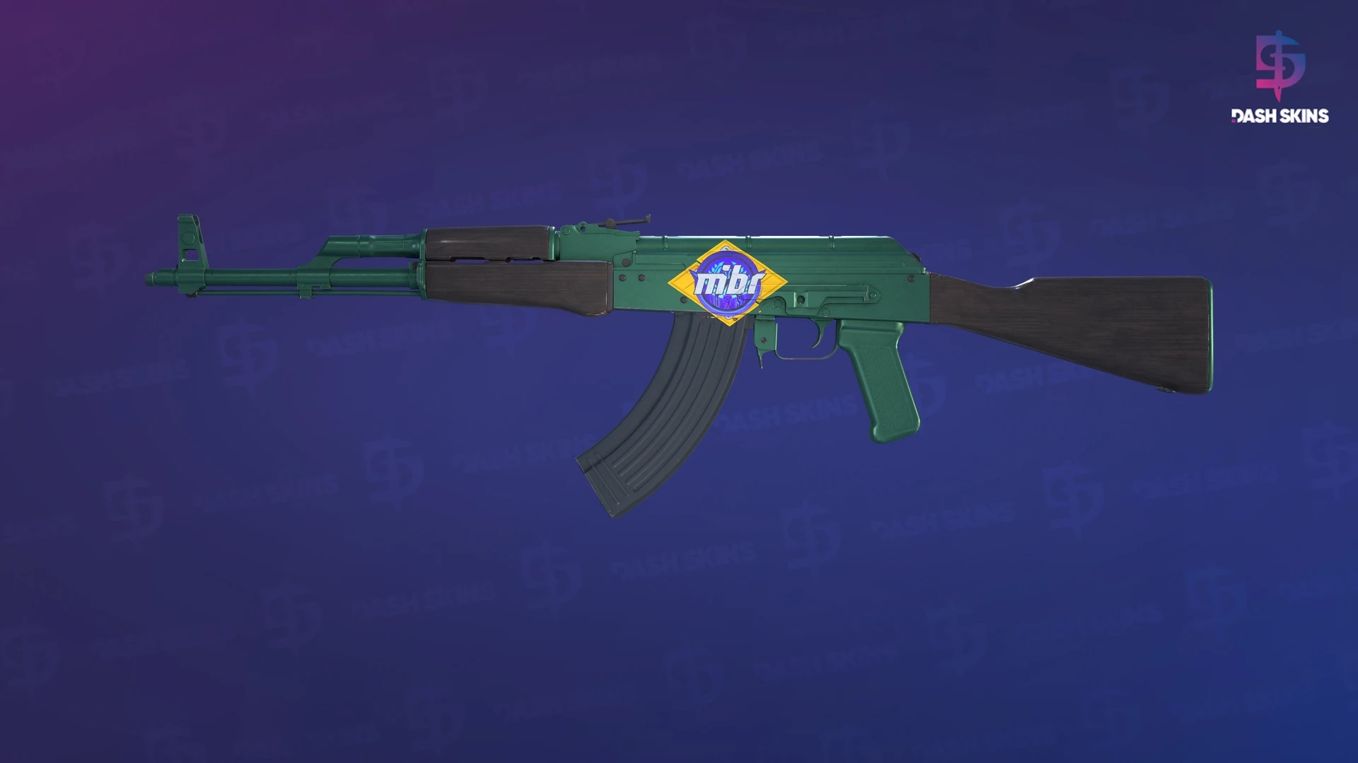 AK-47 | Wintergreen (Minimal Wear) Screenshot Playside