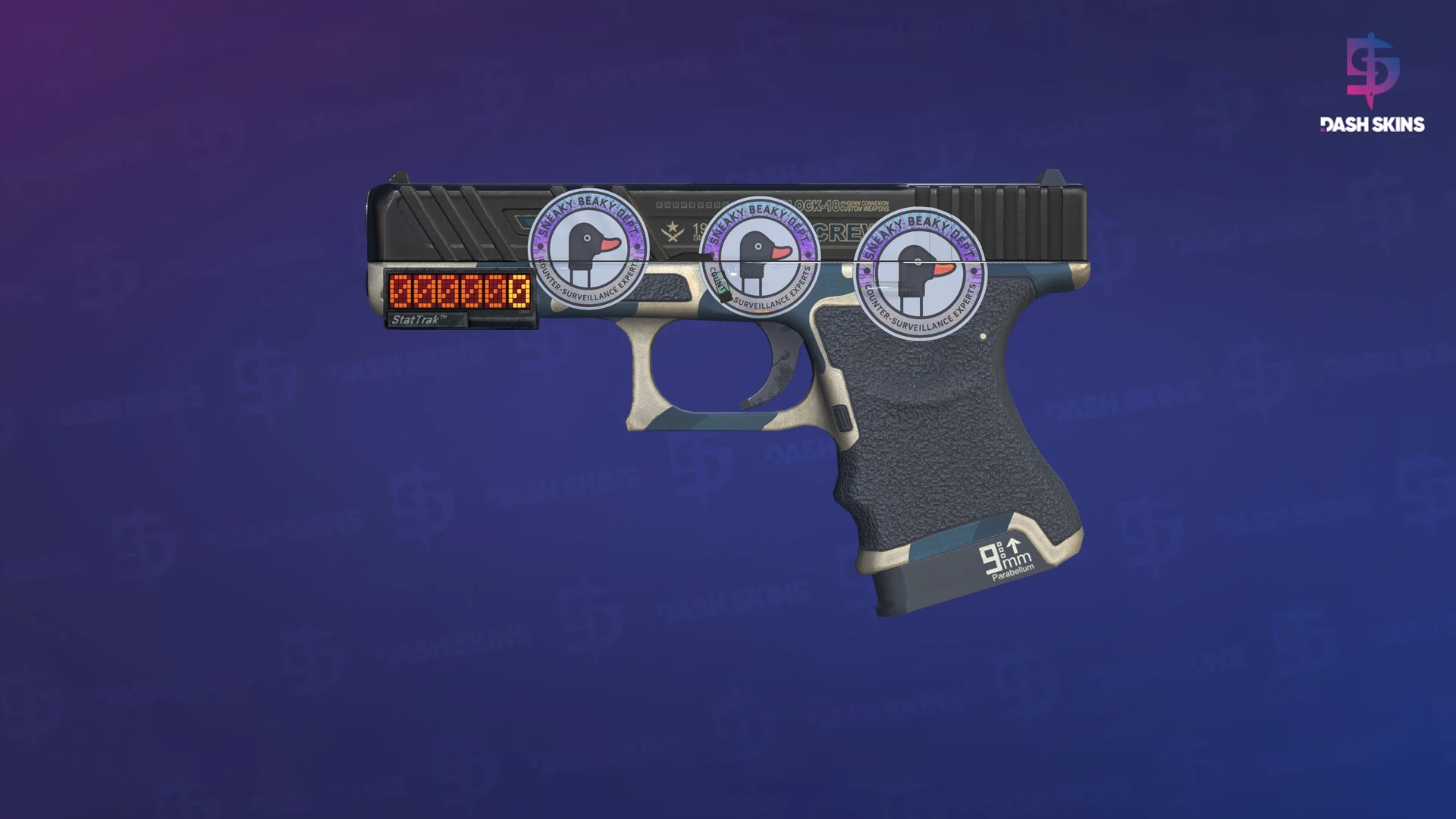 StatTrak™ Glock-18 | Winterized (Minimal Wear) Screenshot Playside