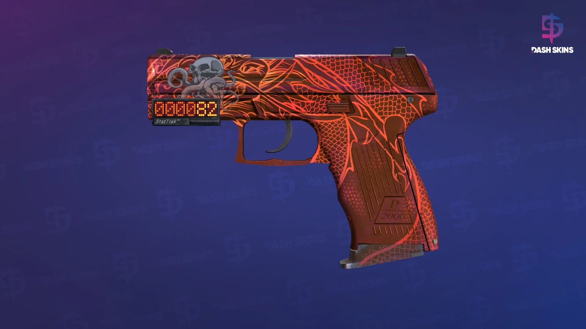 StatTrak™ P2000 | Imperial Dragon (Field-Tested) Screenshot Playside