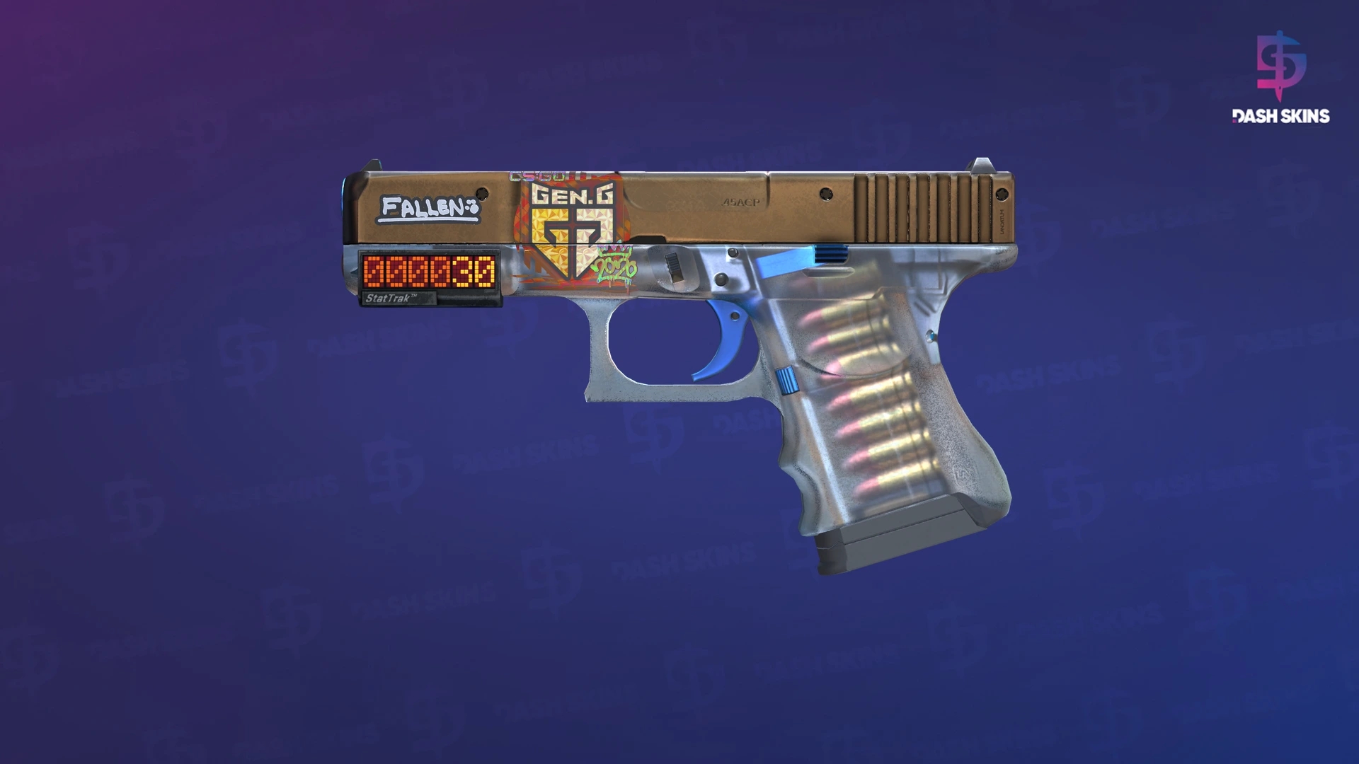 StatTrak™ Glock-18 | Clear Polymer (Minimal Wear) Screenshot Playside