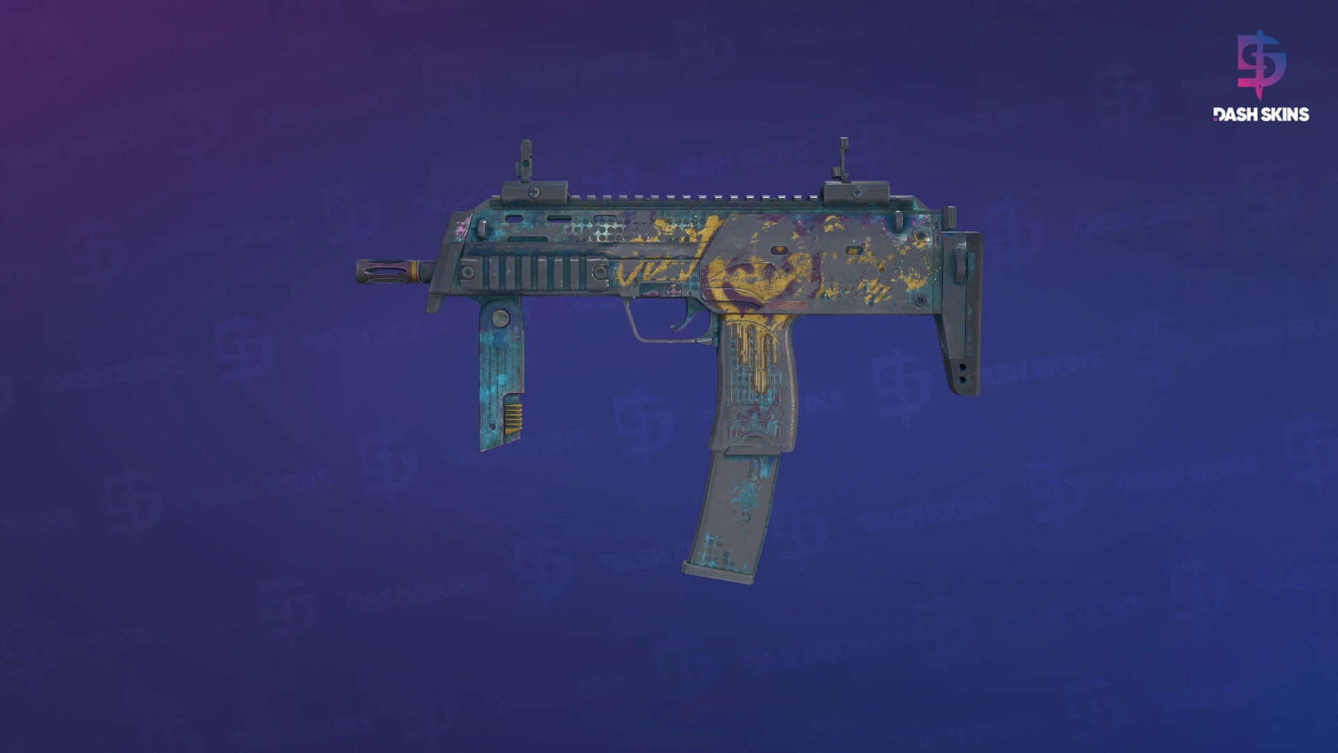 MP7 | Just Smile (Battle-Scarred) Screenshot Playside