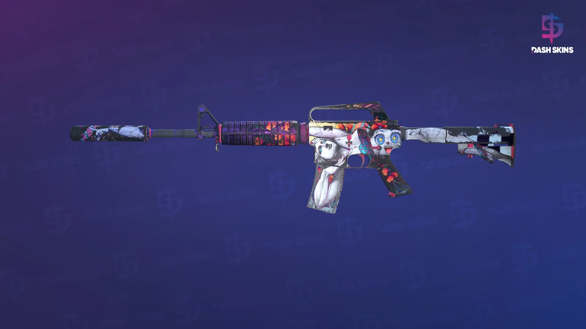 M4A1-S | Vaporwave (Battle-Scarred) Screenshot Playside