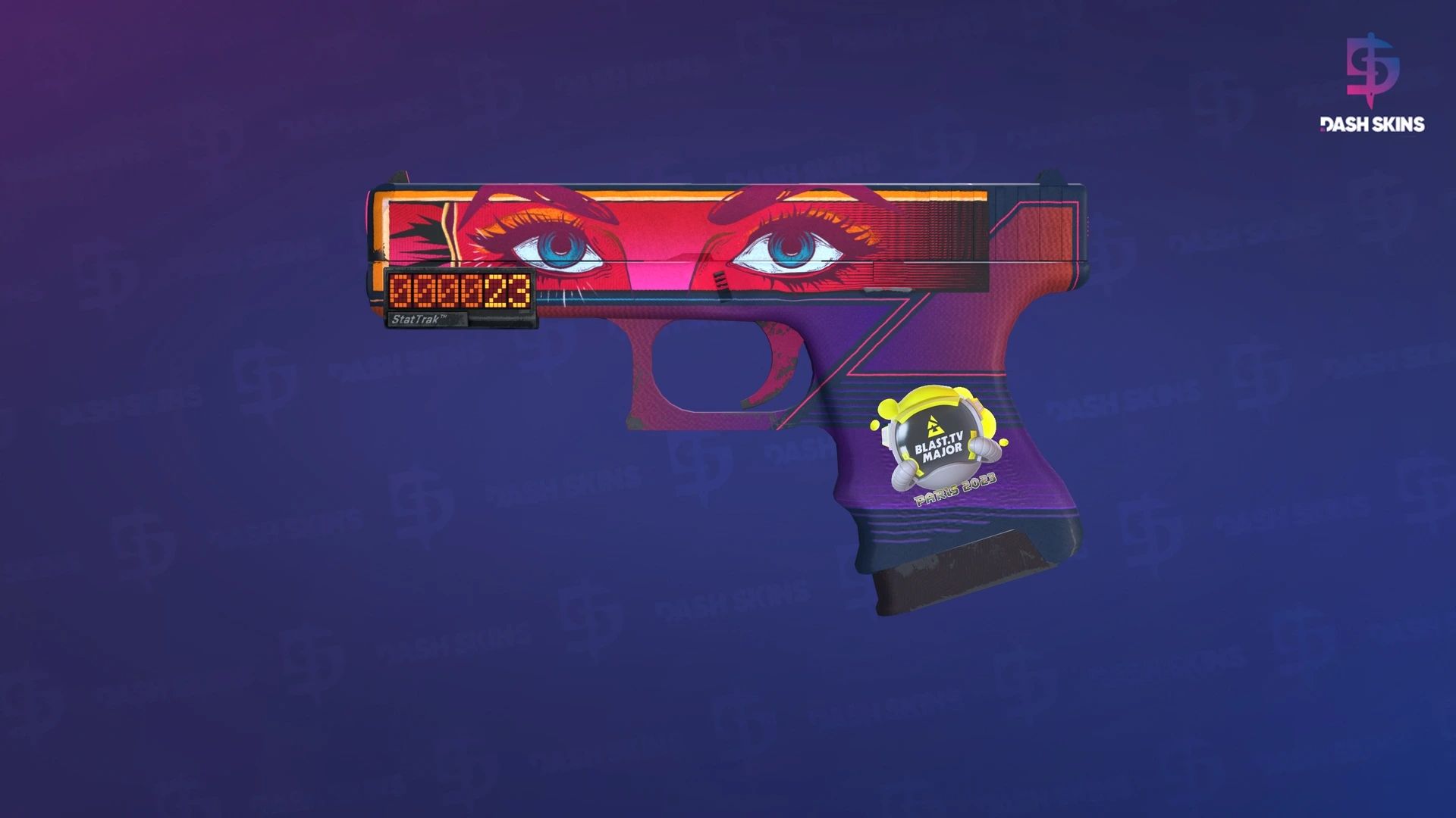 StatTrak™ Glock-18 | Vogue (Minimal Wear) Screenshot Playside
