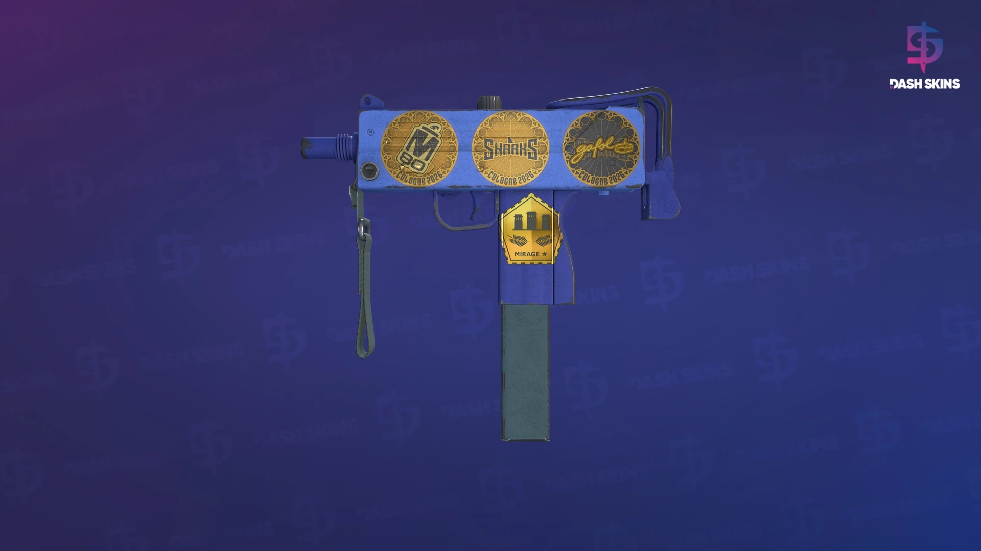 Souvenir MAC-10 | Indigo (Field-Tested) Screenshot Playside