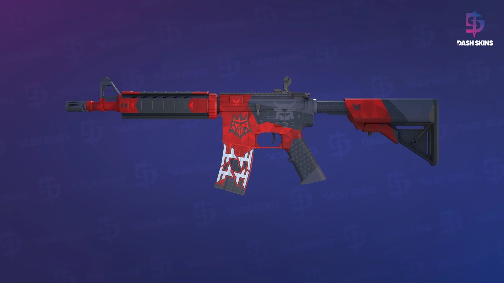 M4A4 | Evil Daimyo (Minimal Wear) Screenshot Playside