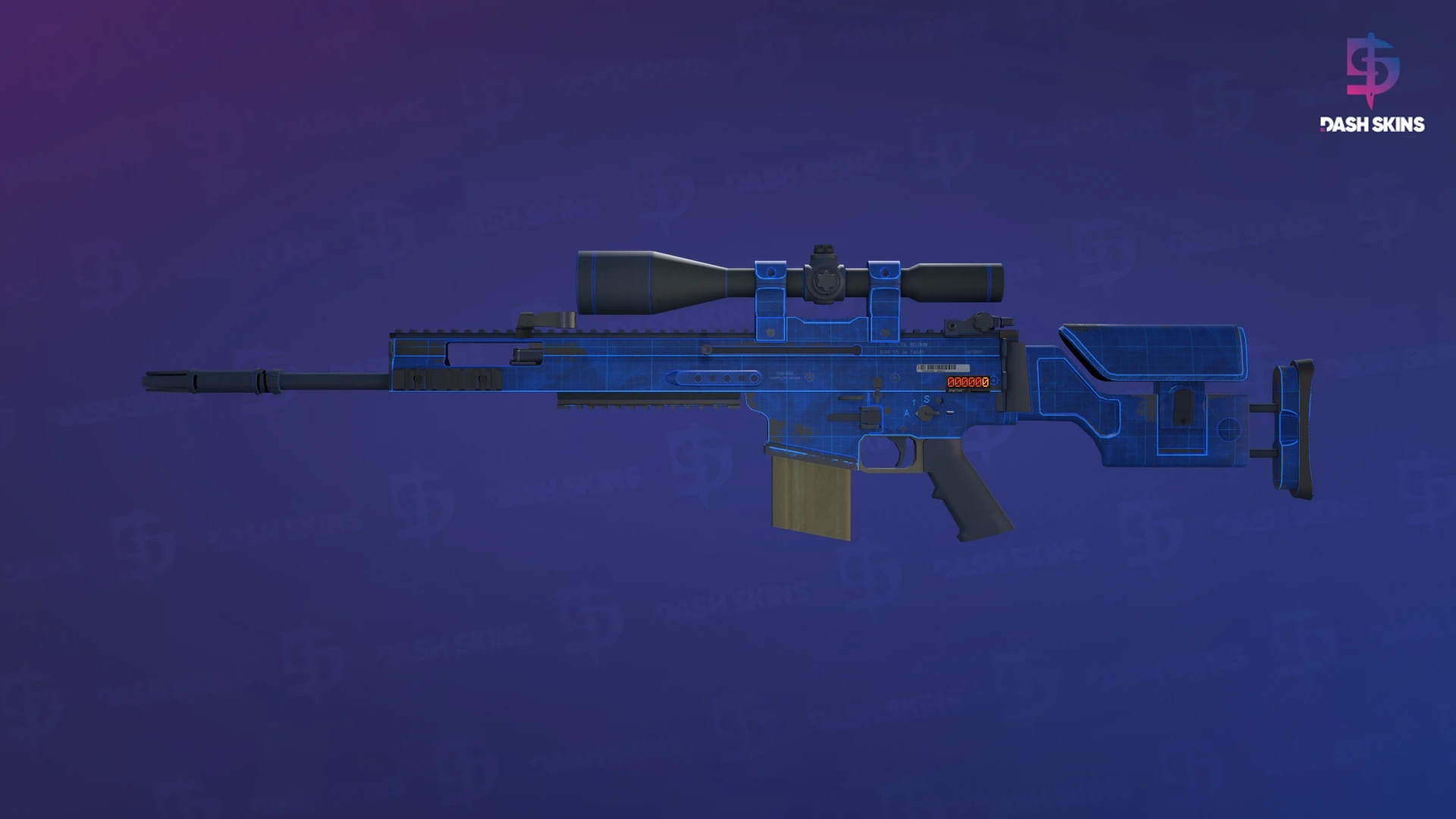 StatTrak™ SCAR-20 | Blueprint (Field-Tested) Screenshot Playside