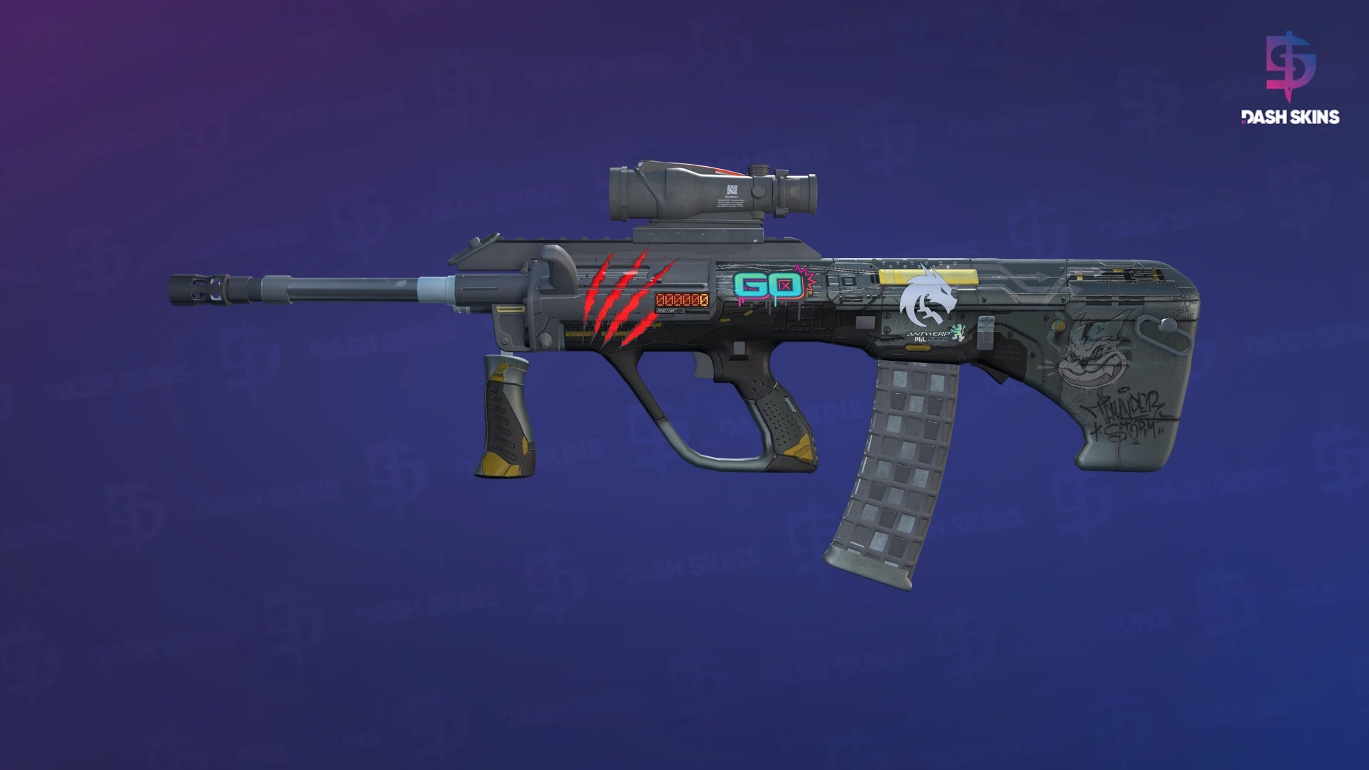 StatTrak™ AUG | Tom Cat (Minimal Wear) Screenshot Playside