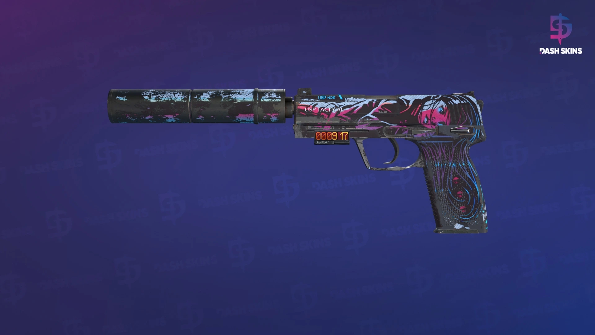 StatTrak™ USP-S | Neo-Noir (Battle-Scarred) Screenshot Playside