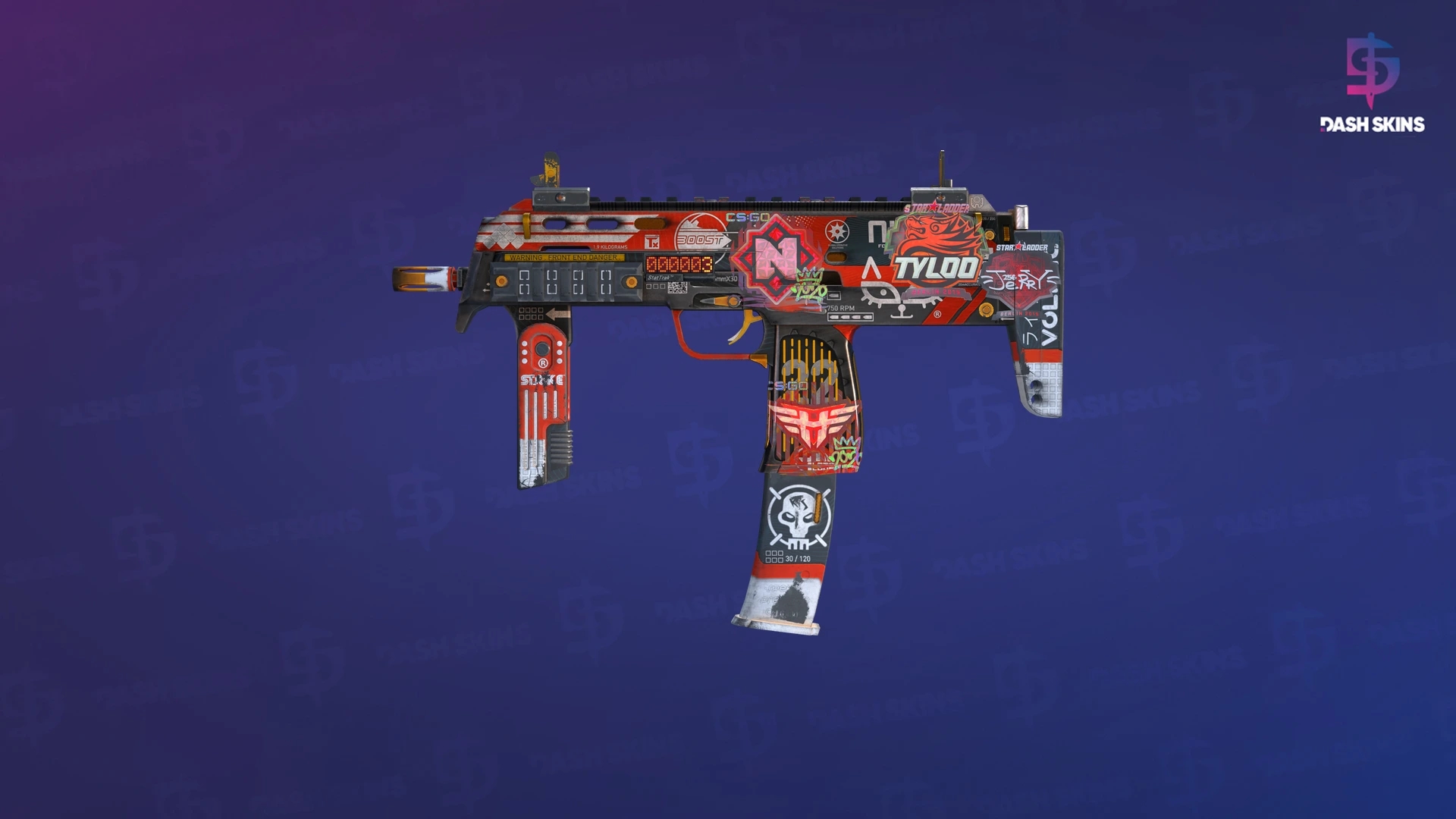 StatTrak™ MP7 | Bloodsport (Field-Tested) Screenshot Playside