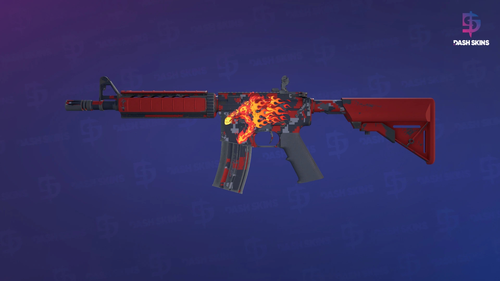 Souvenir M4A4 | Red DDPAT (Minimal Wear) Screenshot Playside
