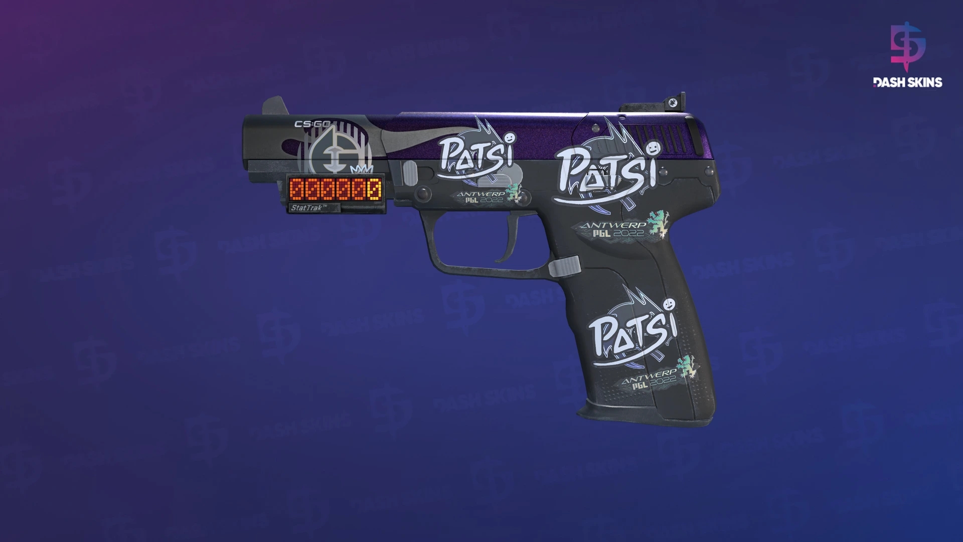 StatTrak™ Five-SeveN | Flame Test (Well-Worn) Screenshot Playside