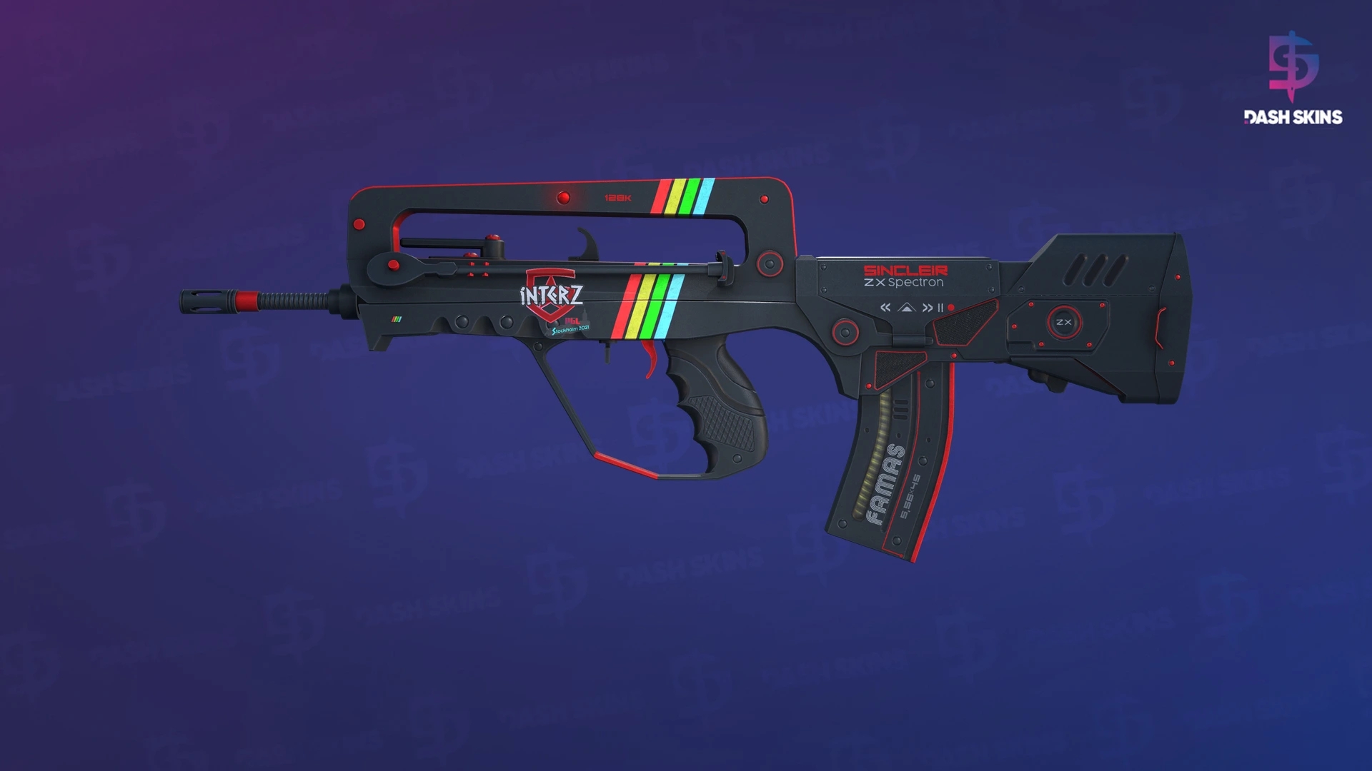 FAMAS | ZX Spectron (Well-Worn) Screenshot Playside