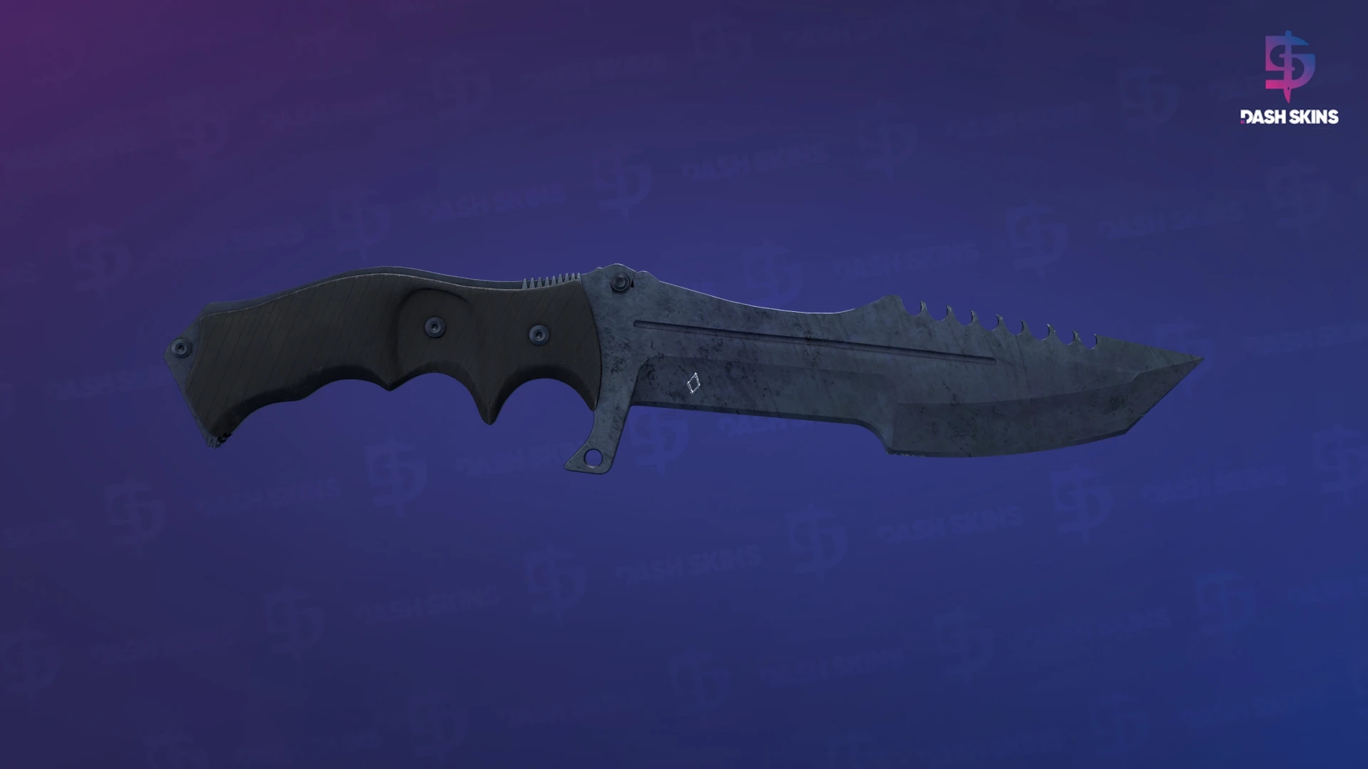 ★ StatTrak™ Huntsman Knife | Blue Steel (Well-Worn) Screenshot Playside