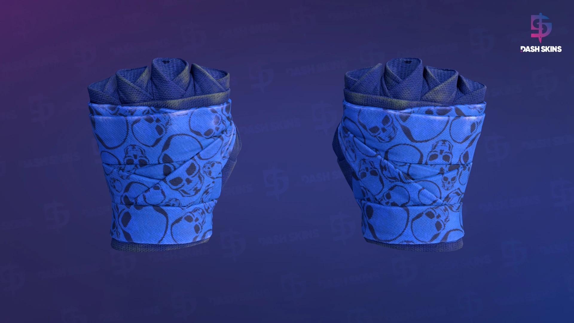 ★ Hand Wraps | Cobalt Skulls (Field-Tested) Screenshot Playside