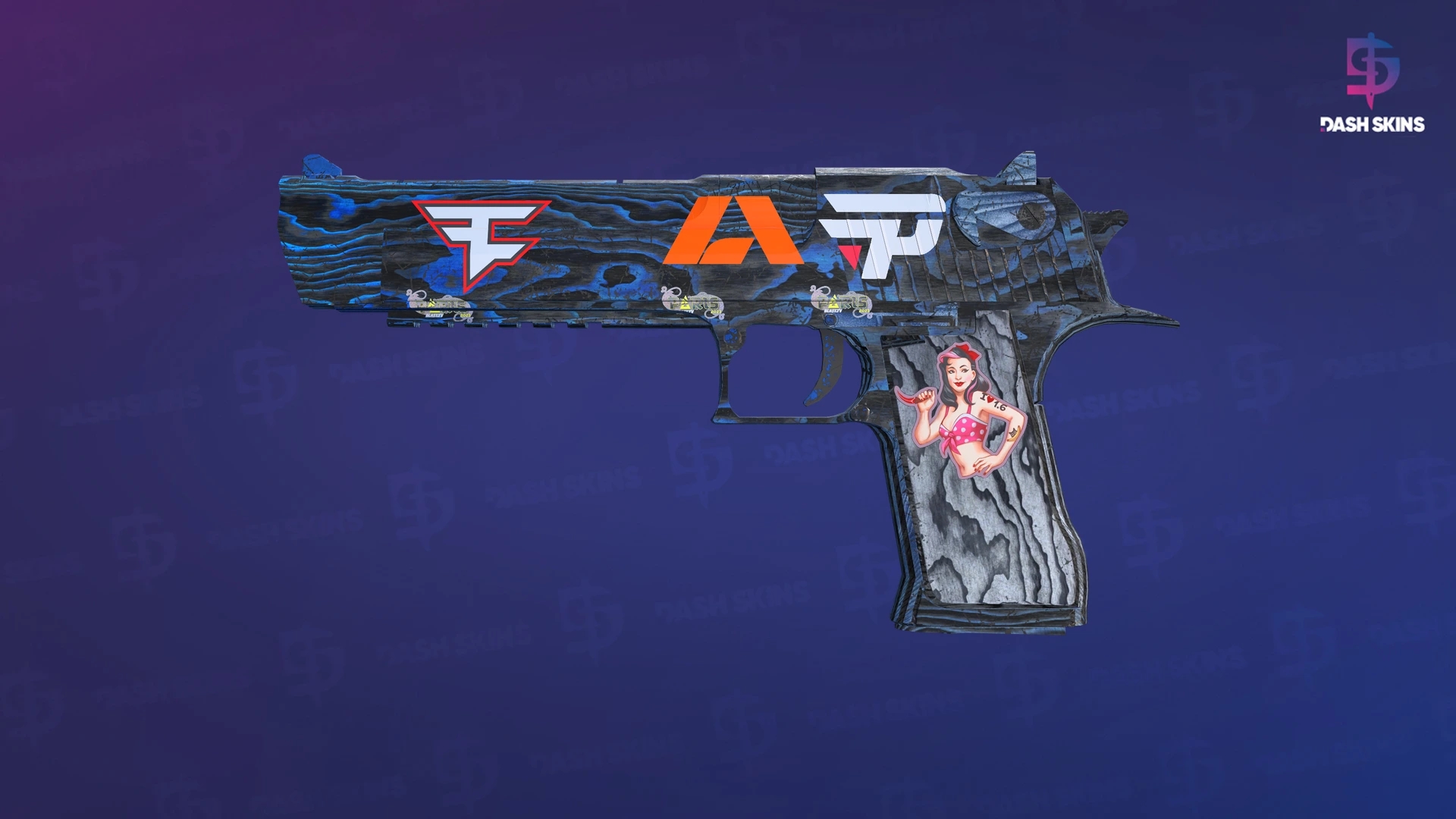 Desert Eagle | Blue Ply (Battle-Scarred) Screenshot Playside