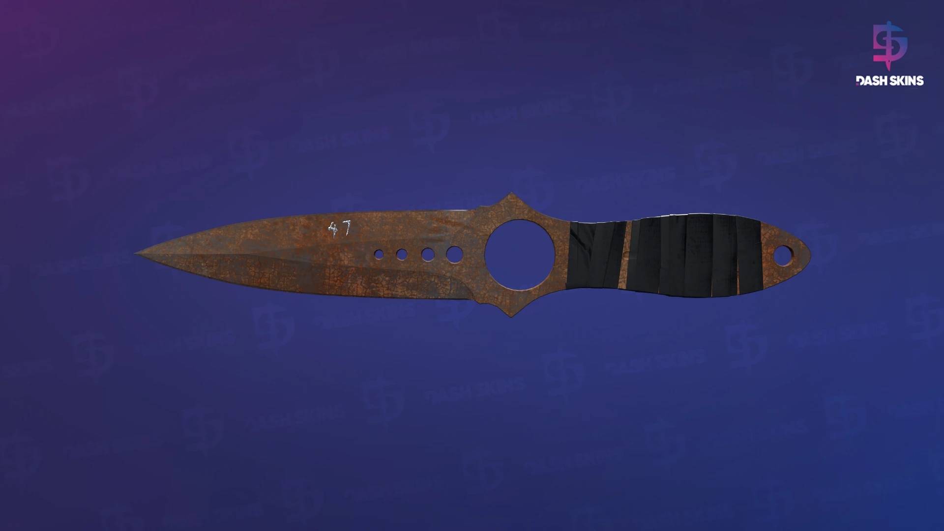 ★ StatTrak™ Skeleton Knife | Rust Coat (Battle-Scarred) Screenshot Playside